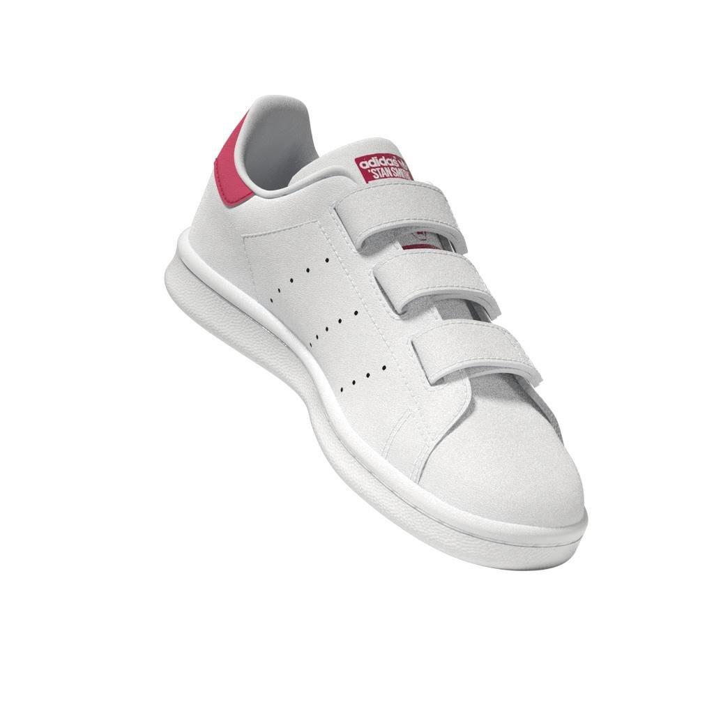Unisex Kids Stan Smith Shoes, White, A901_ONE, large image number 10