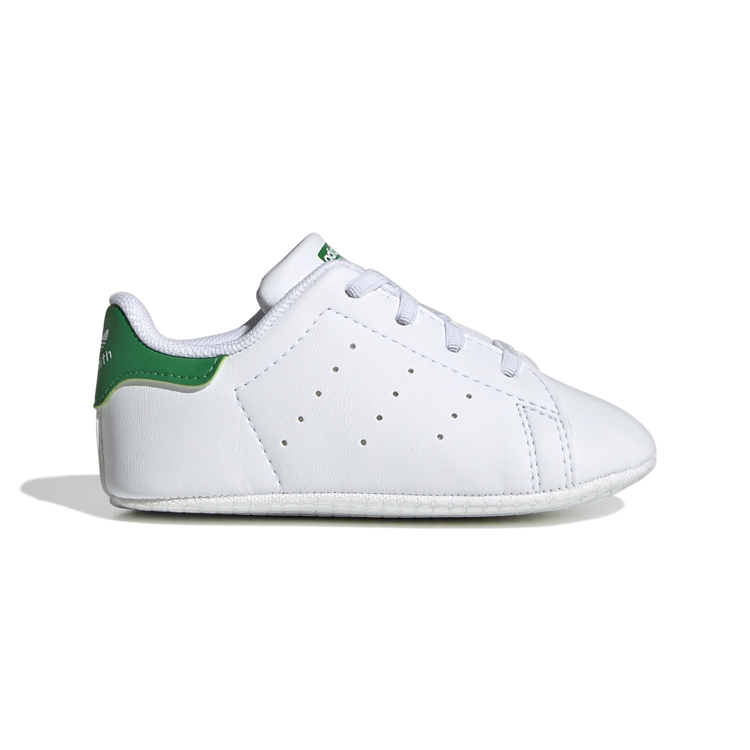 Unisex Kids Stan Smith Crib Shoes, White, , large image number 0