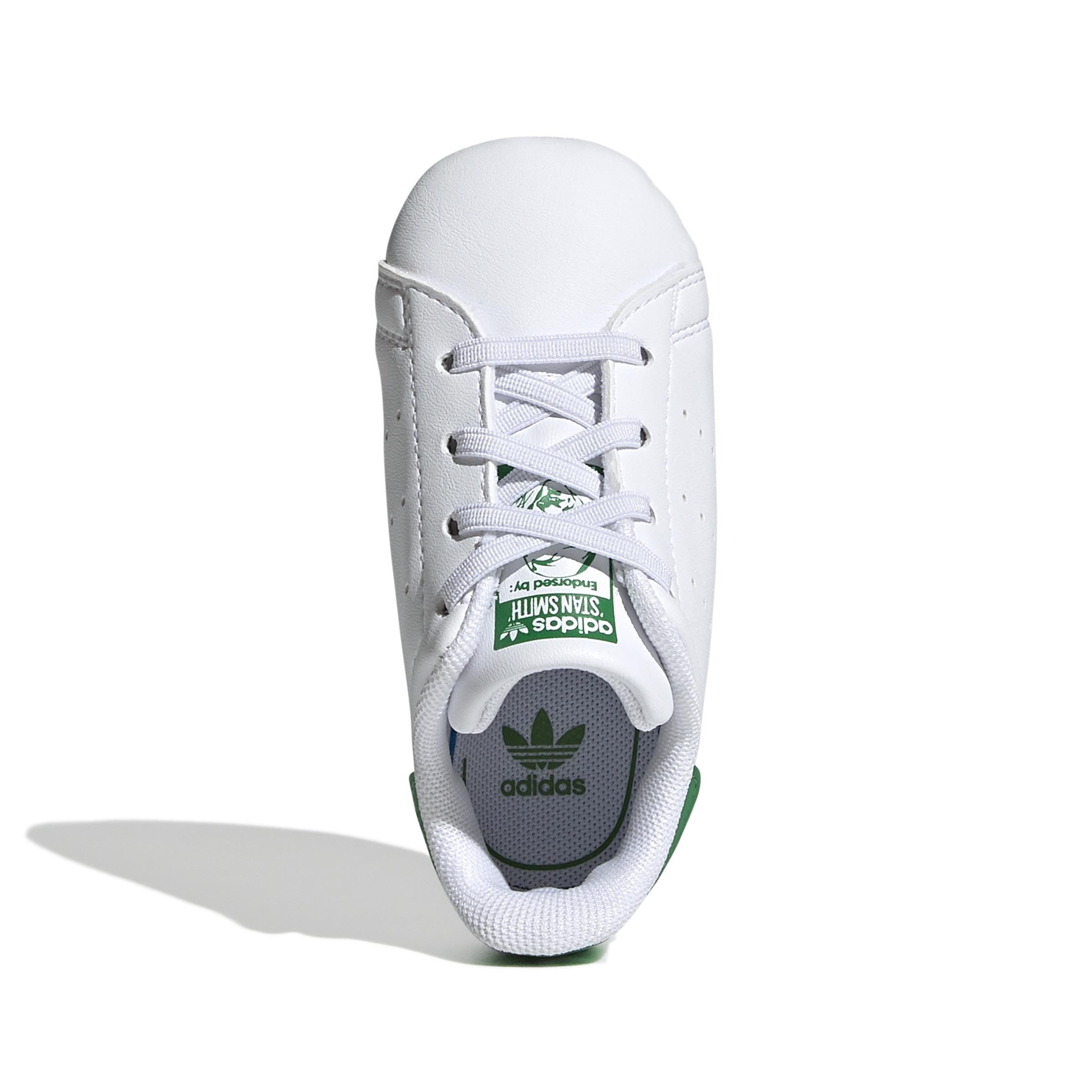 Unisex Kids Stan Smith Crib Shoes, White, A901_ONE, large image number 1