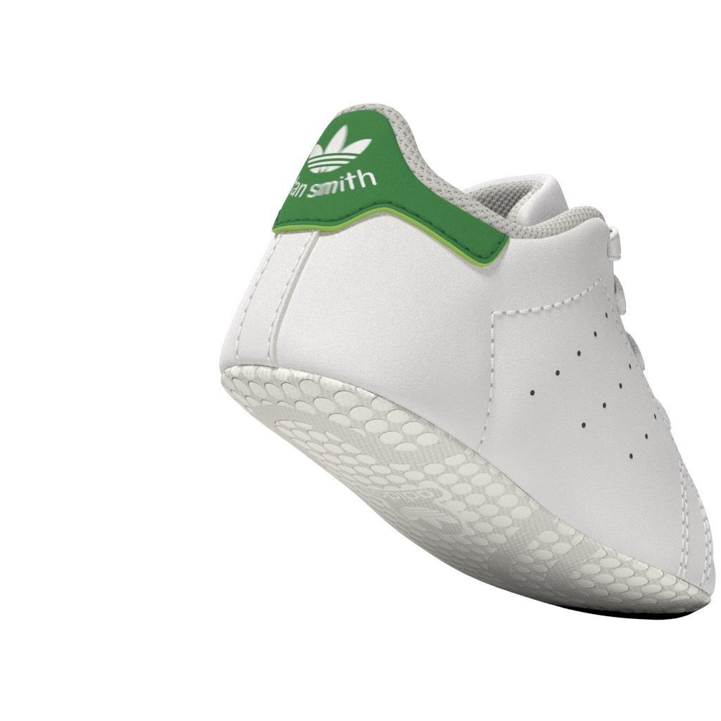 Unisex Kids Stan Smith Crib Shoes, White, A901_ONE, large image number 7