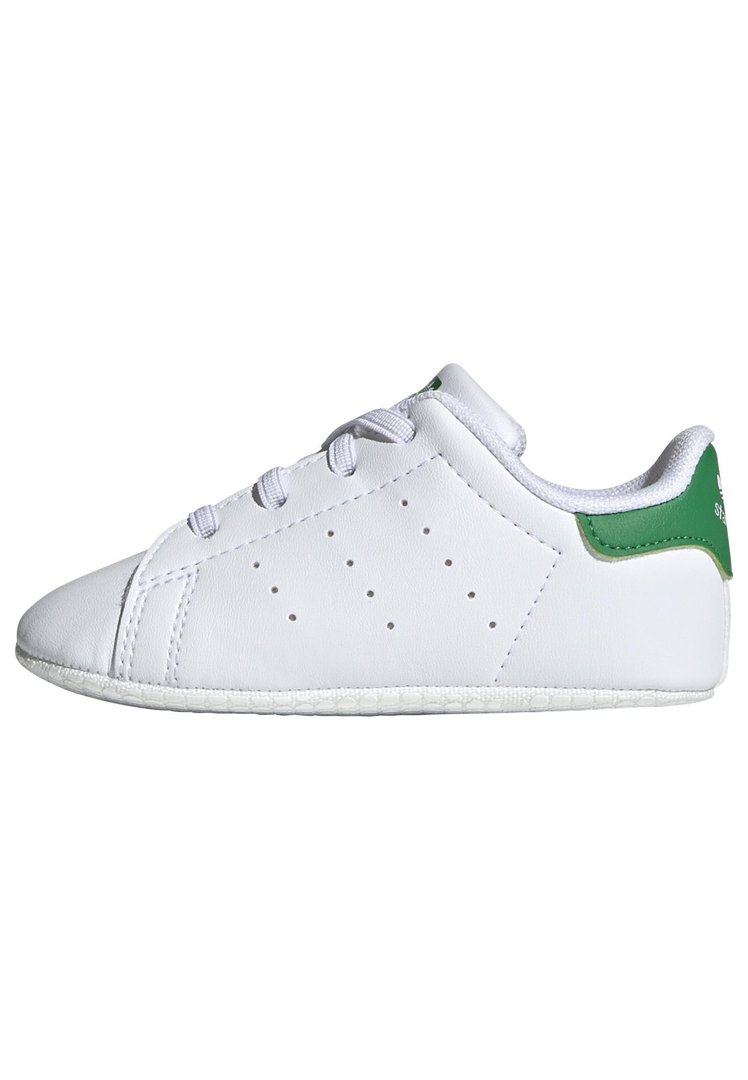 Unisex Kids Stan Smith Crib Shoes, White, A901_ONE, large image number 9