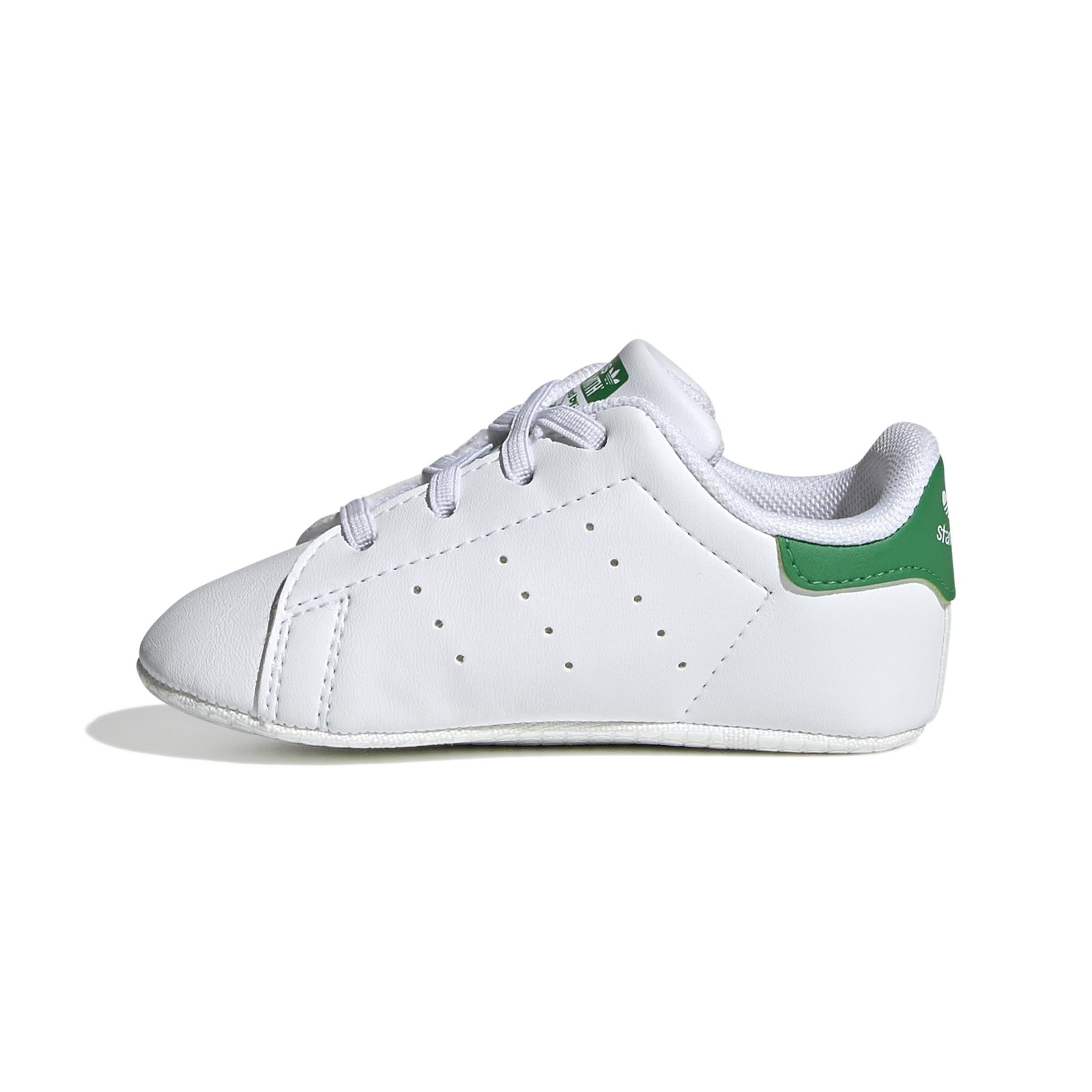 Unisex Kids Stan Smith Crib Shoes, White, A901_ONE, large image number 10