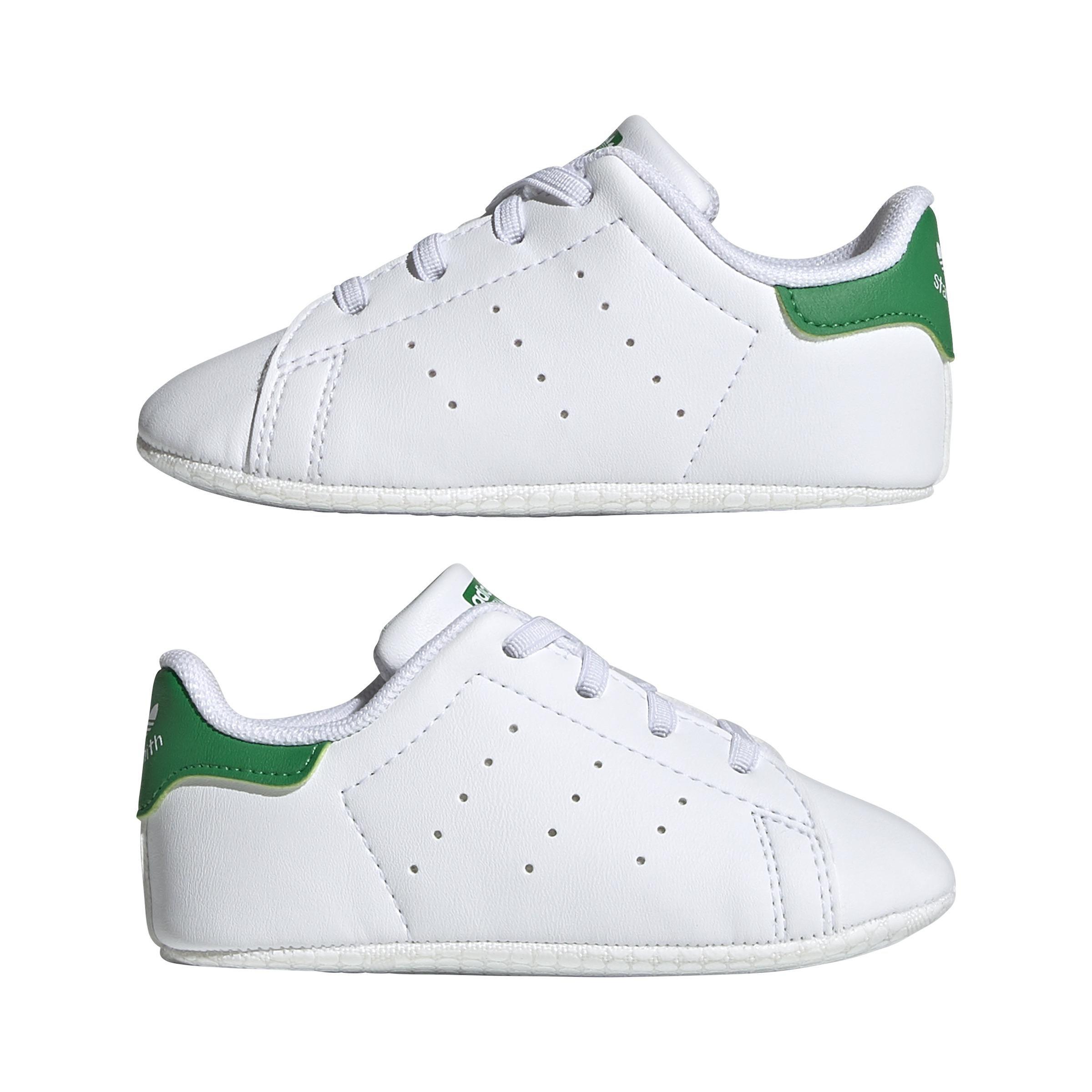 Unisex Kids Stan Smith Crib Shoes, White, A901_ONE, large image number 11