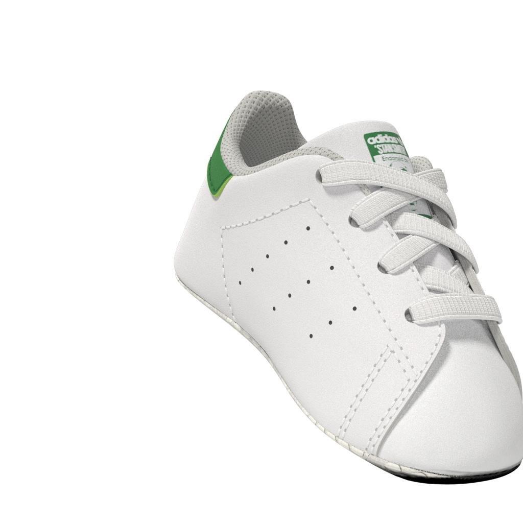 Unisex Kids Stan Smith Crib Shoes, White, , large image number 12