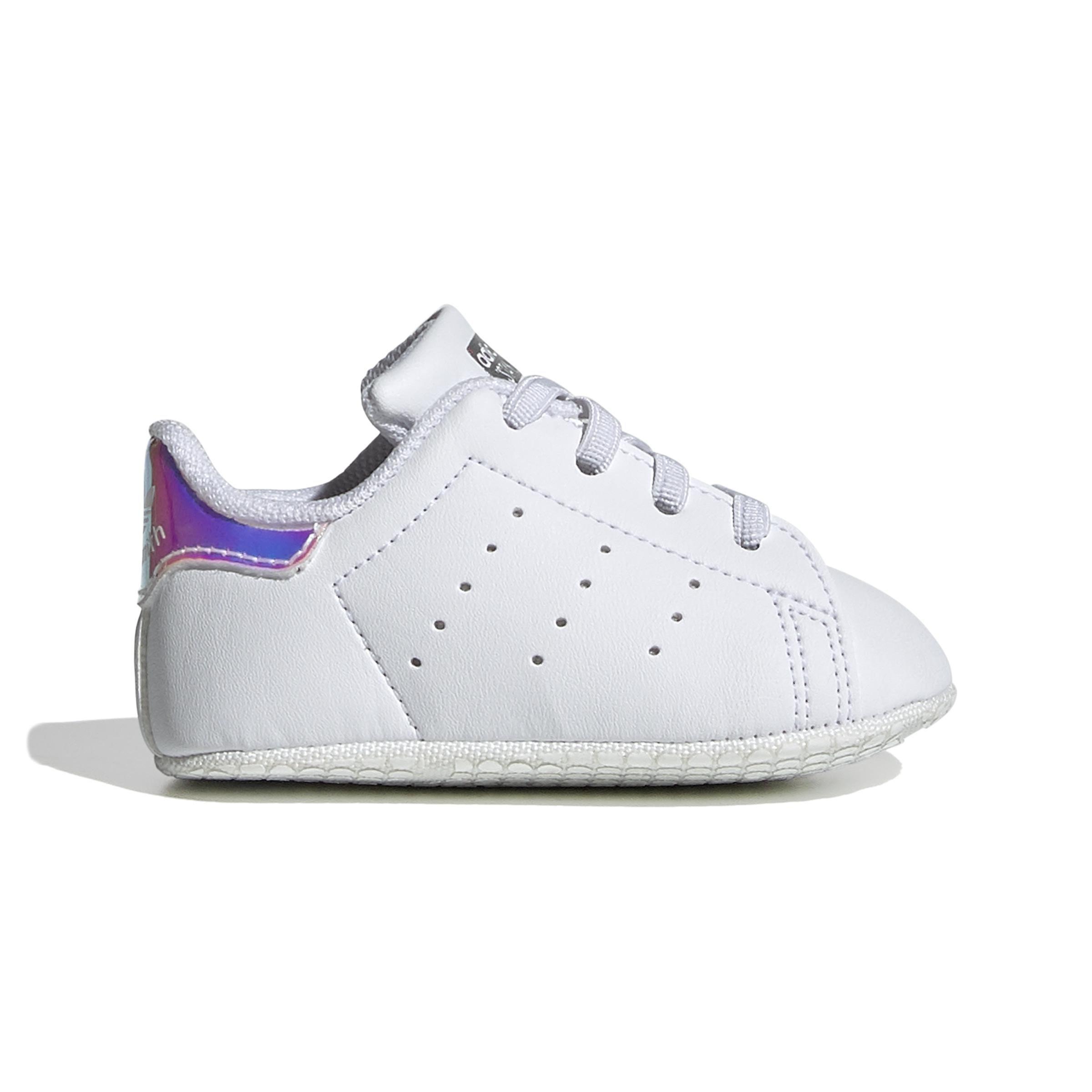 Unisex Kids Stan Smith Crib Shoes, White, , large image number 0