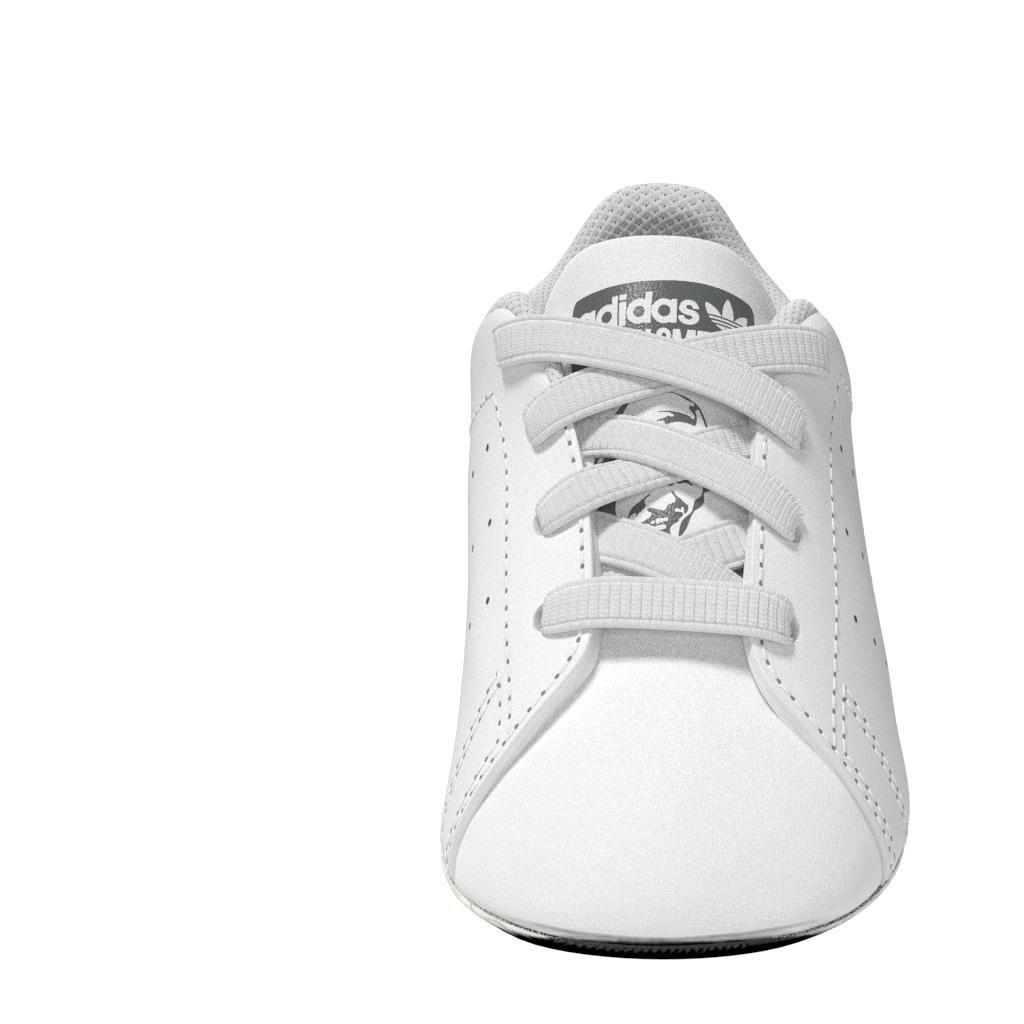 Unisex Kids Stan Smith Crib Shoes, White, , large image number 6