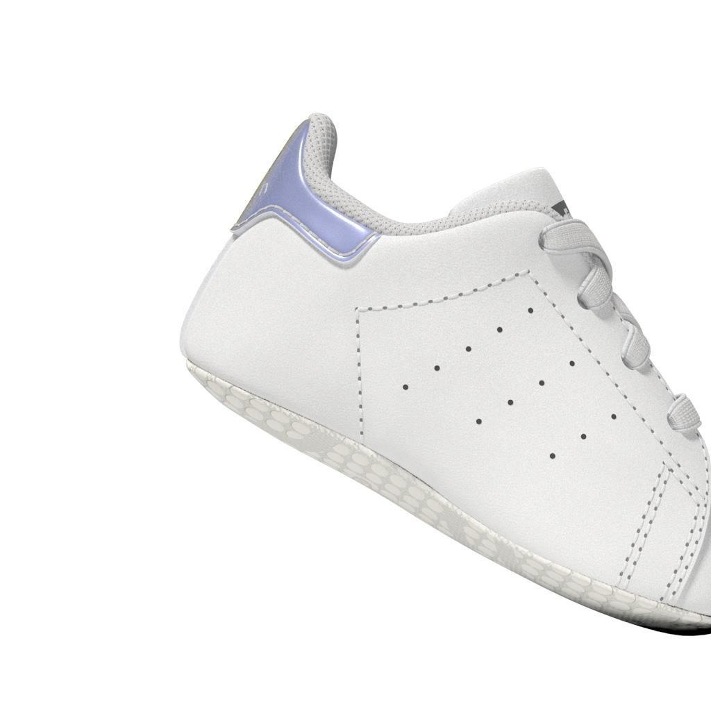 Unisex Kids Stan Smith Crib Shoes, White, A901_ONE, large image number 7
