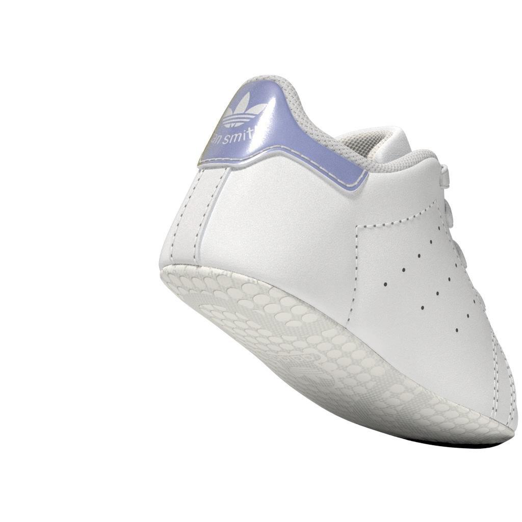 Unisex Kids Stan Smith Crib Shoes, White, , large image number 8