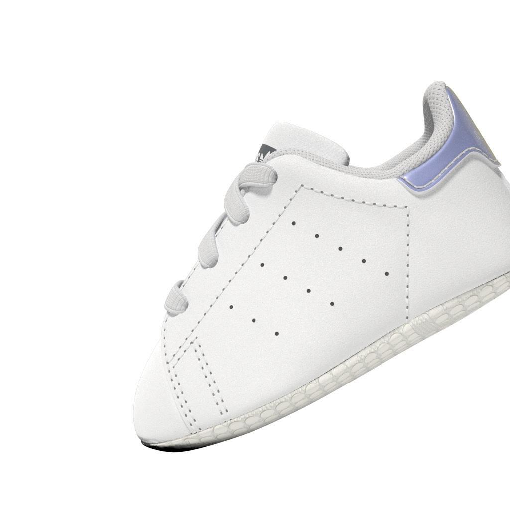 Unisex Kids Stan Smith Crib Shoes, White, , large image number 9