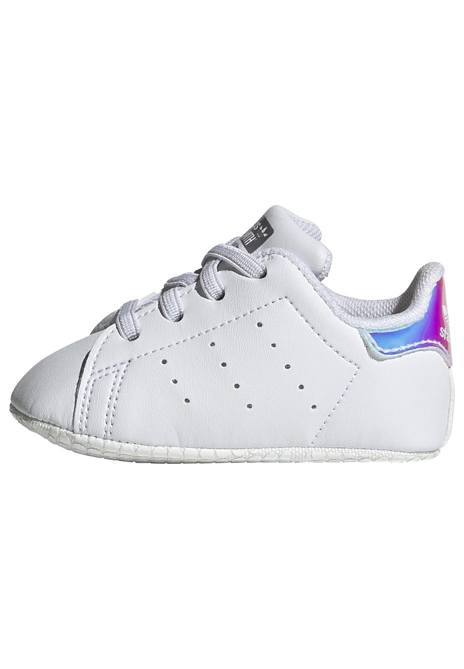Unisex Kids Stan Smith Crib Shoes, White, , large image number 10