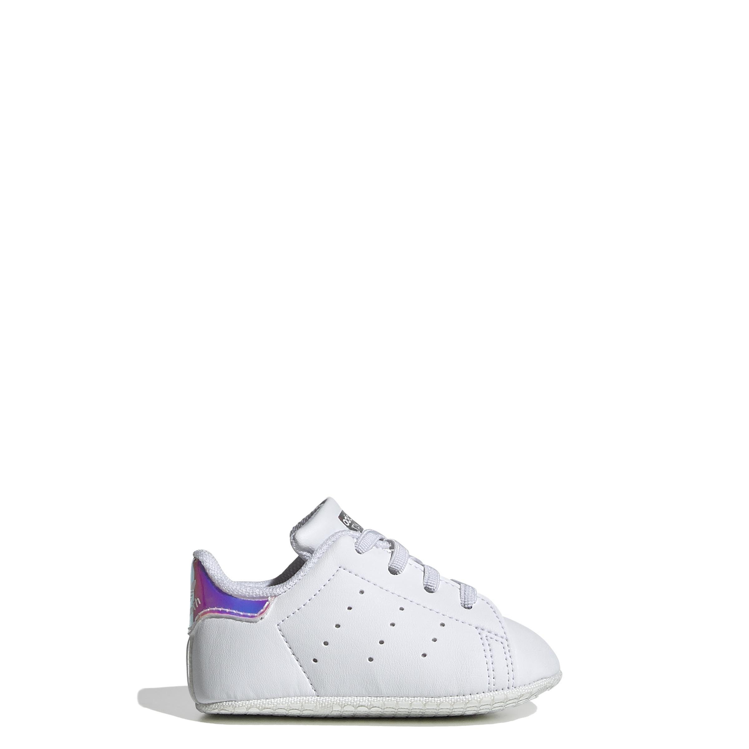 Unisex Kids Stan Smith Crib Shoes, White, , large image number 11
