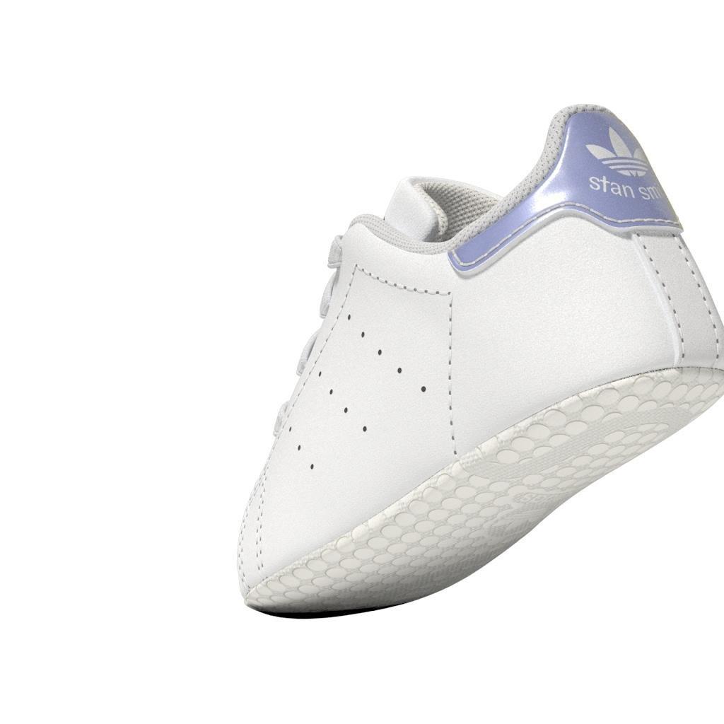 Unisex Kids Stan Smith Crib Shoes, White, A901_ONE, large image number 12