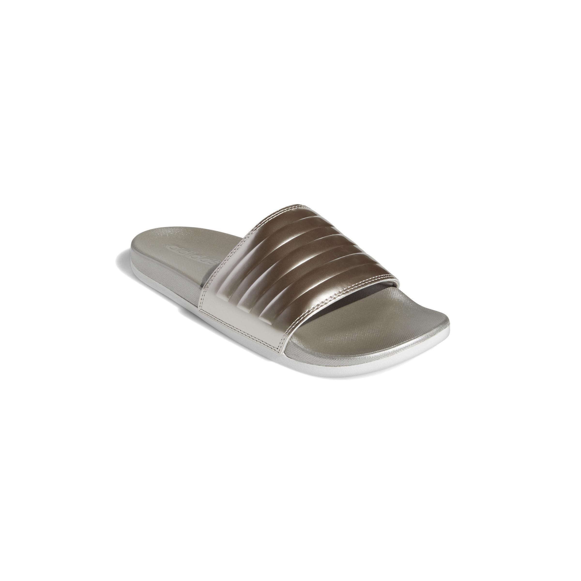 Women Adilette Comfort Slides, Beige, A901_ONE, large image number 1