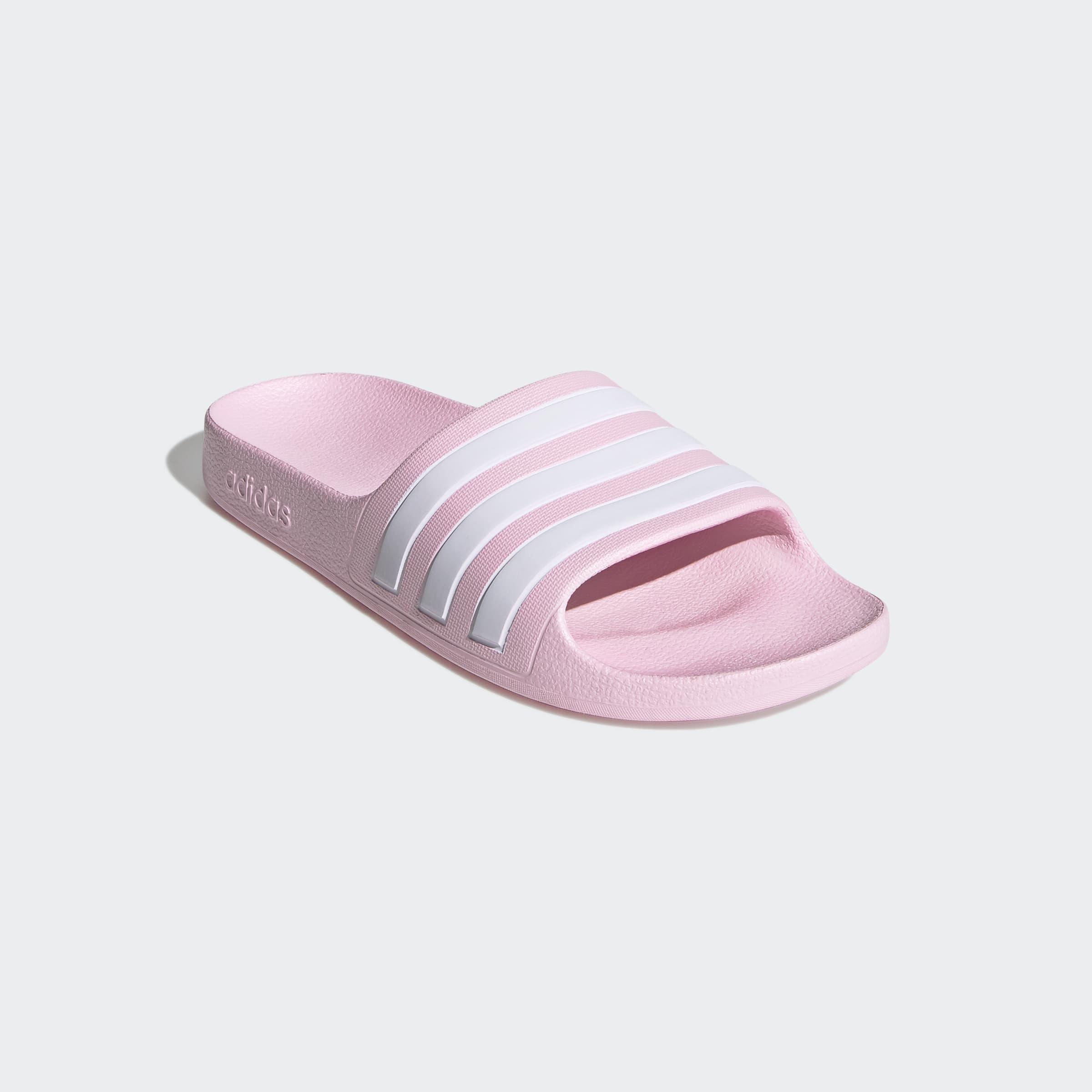 Kids Unisex Adilette Aqua Slides, Pink, A901_ONE, large image number 2