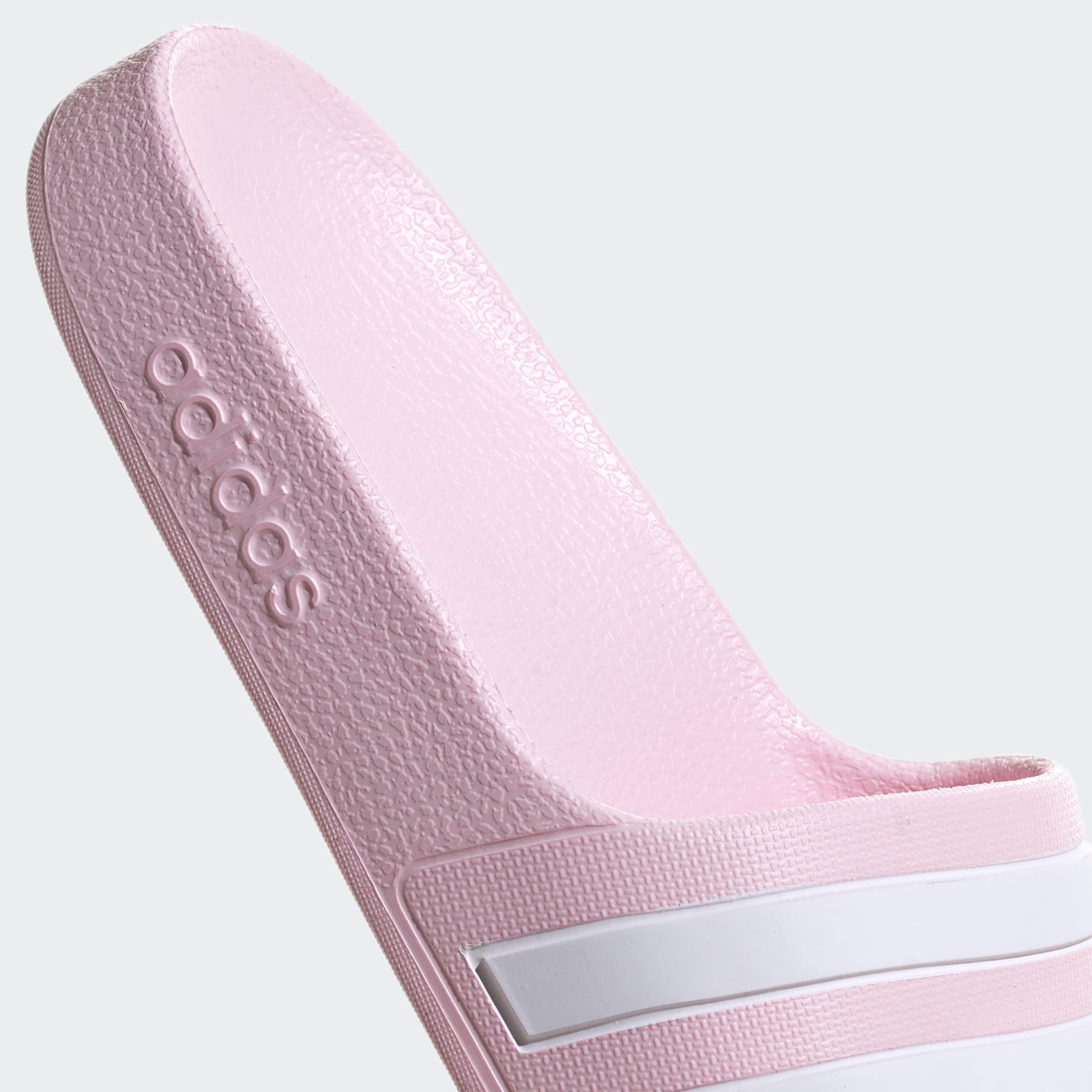 Kids Unisex Adilette Aqua Slides, Pink, A901_ONE, large image number 4