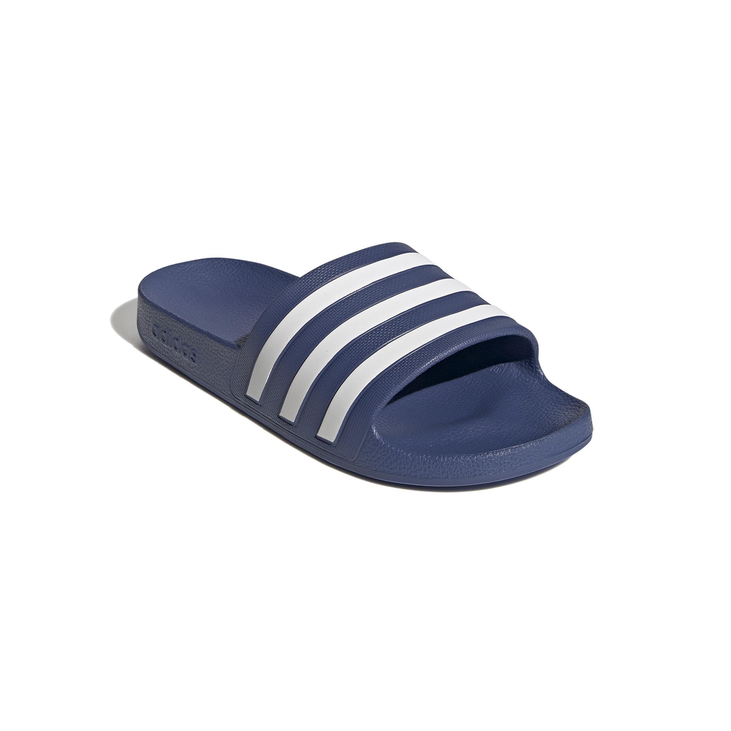 Women Adilette Aqua Slides, Blue, A901_ONE, large image number 1