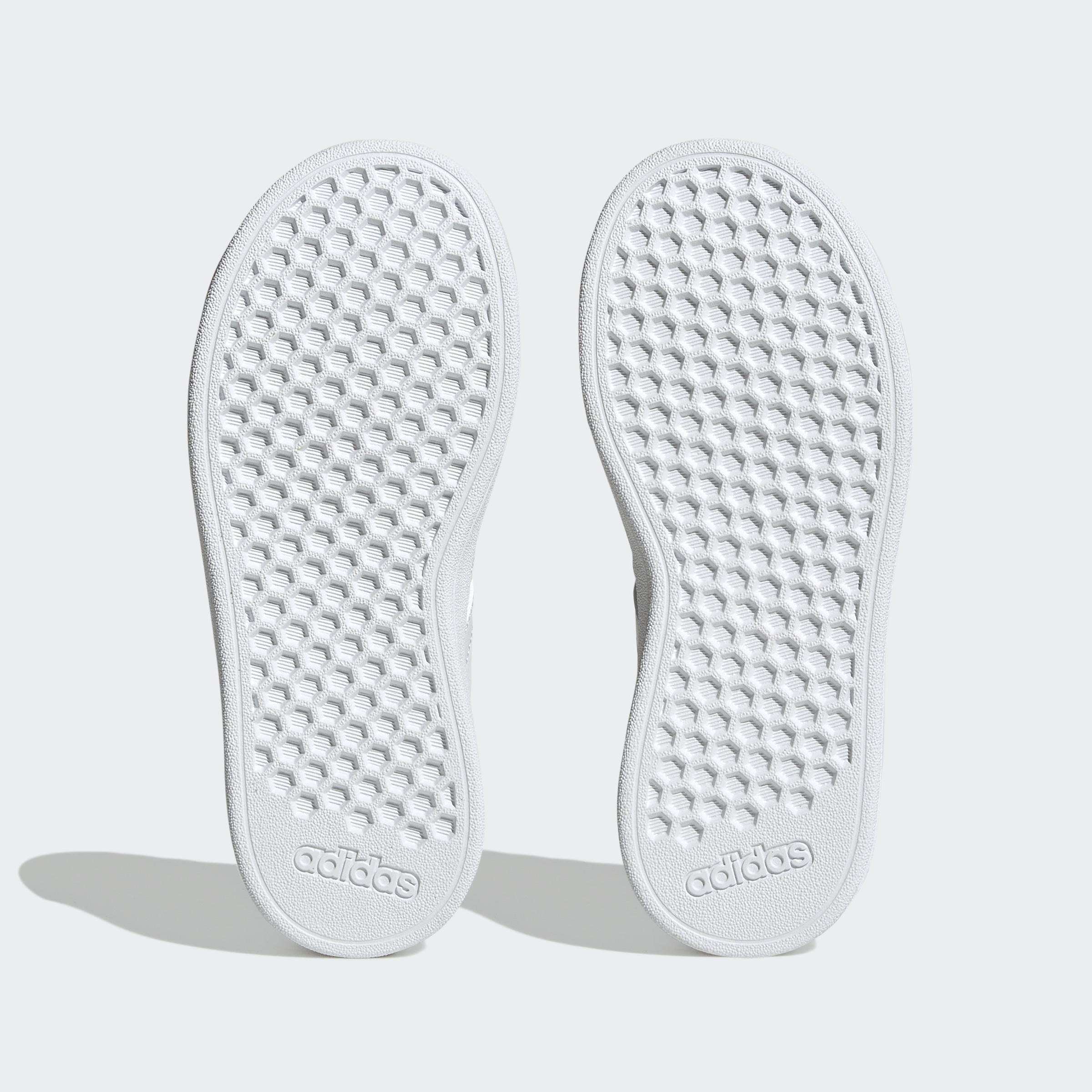 Kids Unisex Grand Court Lifestyle Tennis Lace-Up Shoes, White, A901_ONE, large image number 8