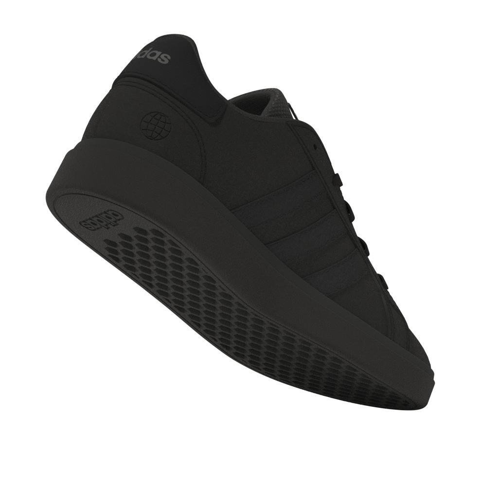 Unisex Kids Grand Court Lifestyle Tennis Lace-Up Shoes, Black, A901_ONE, large image number 14