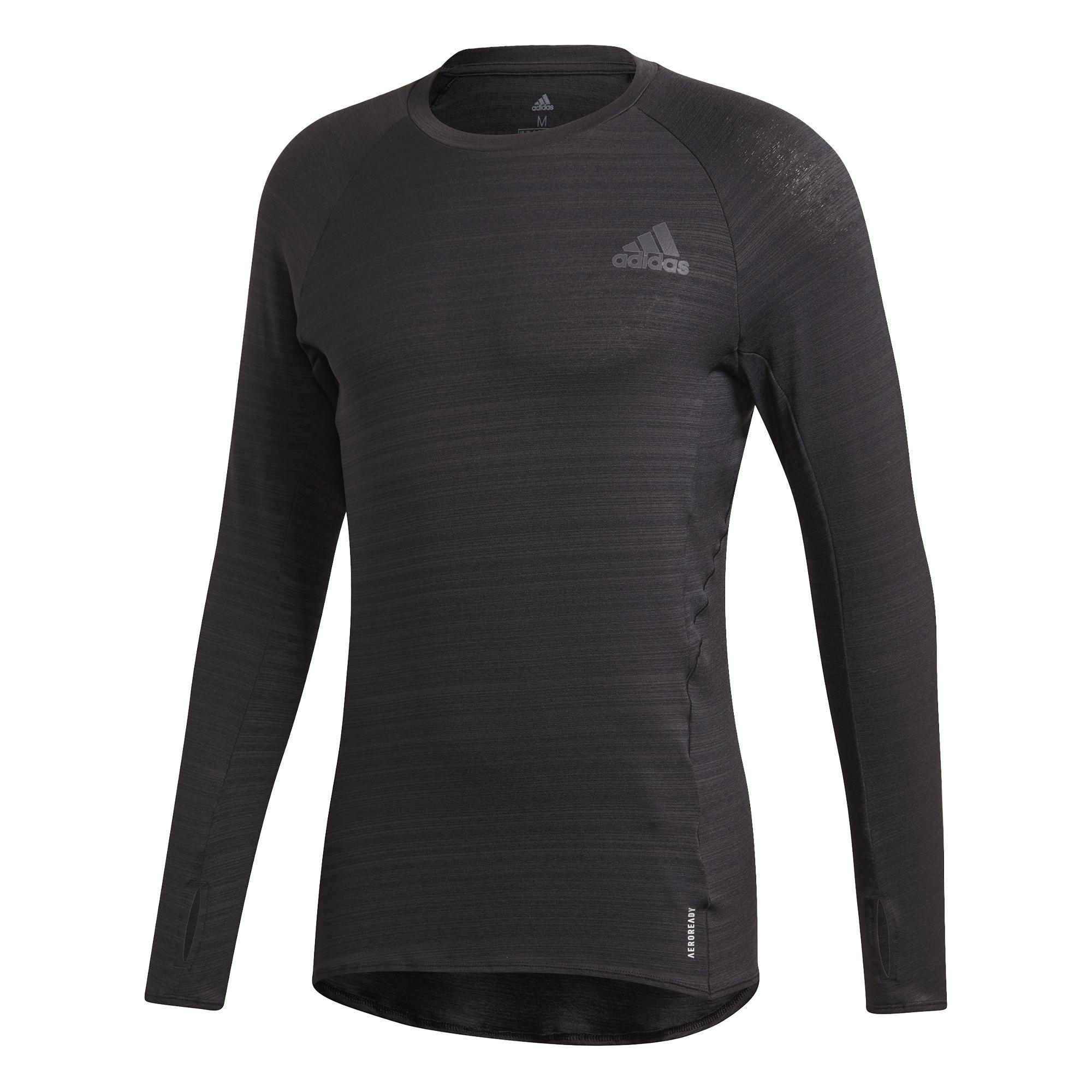 Runner Long Sleeve T-shirt, Black, A901_ONE, large image number 0