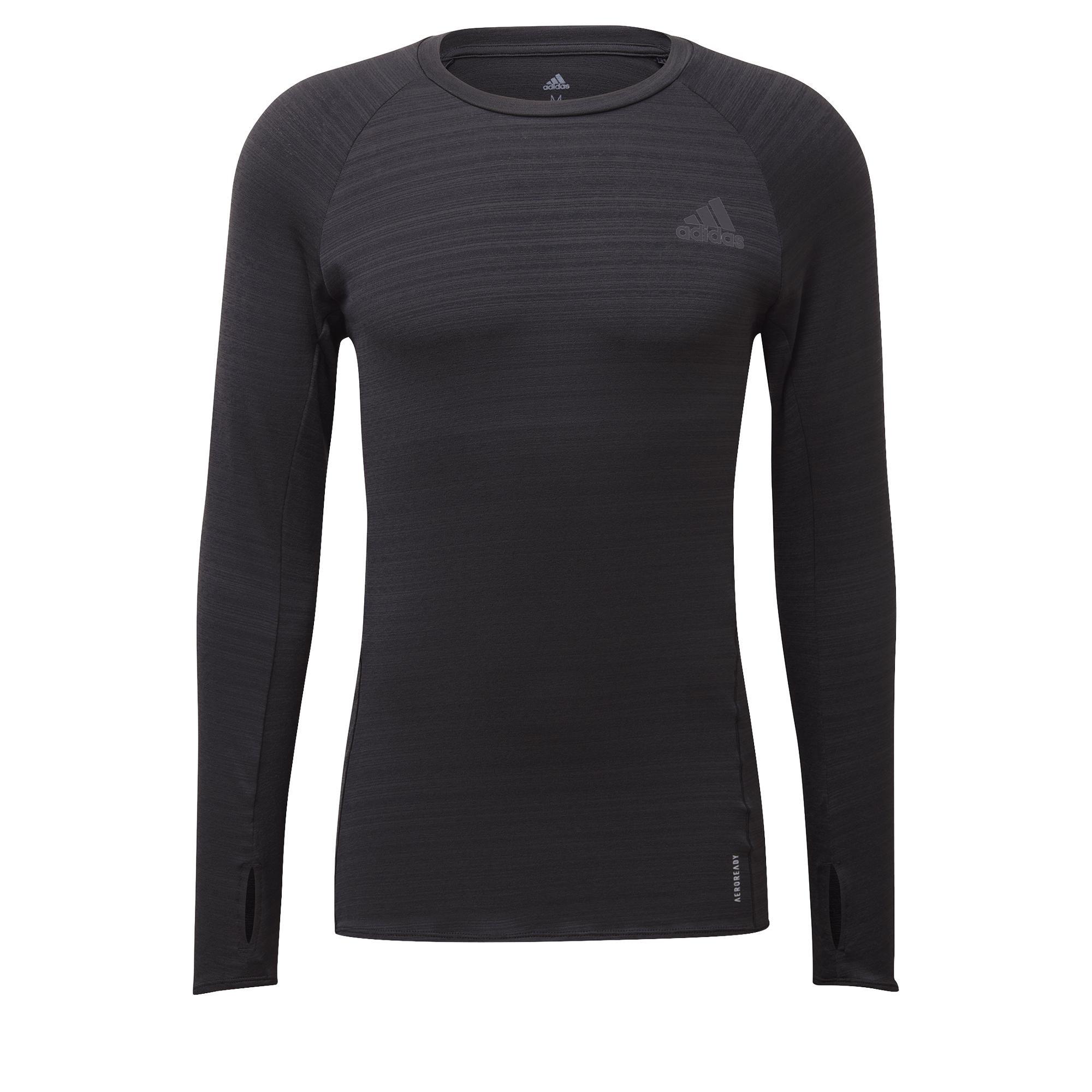 Runner Long Sleeve T-shirt, Black, A901_ONE, large image number 1