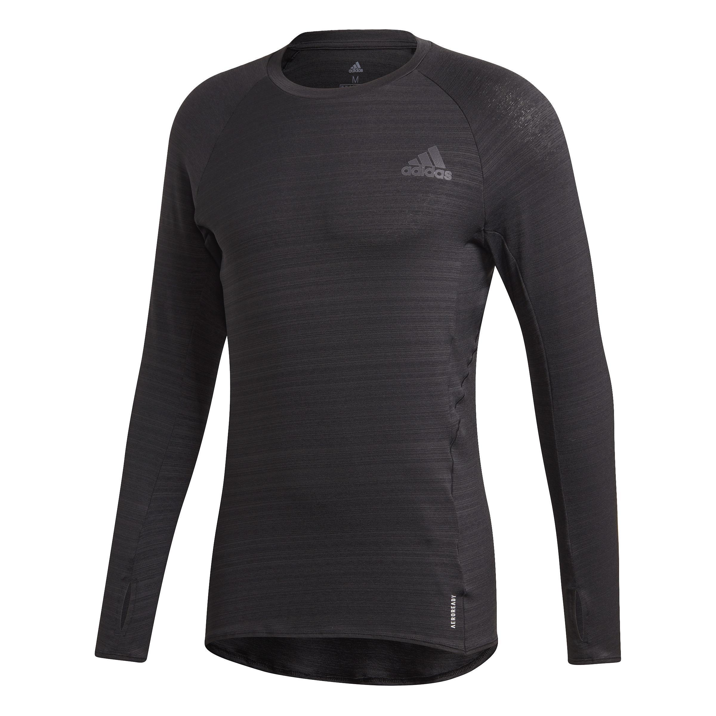 Runner Long Sleeve T-shirt, Black, A901_ONE, large image number 3