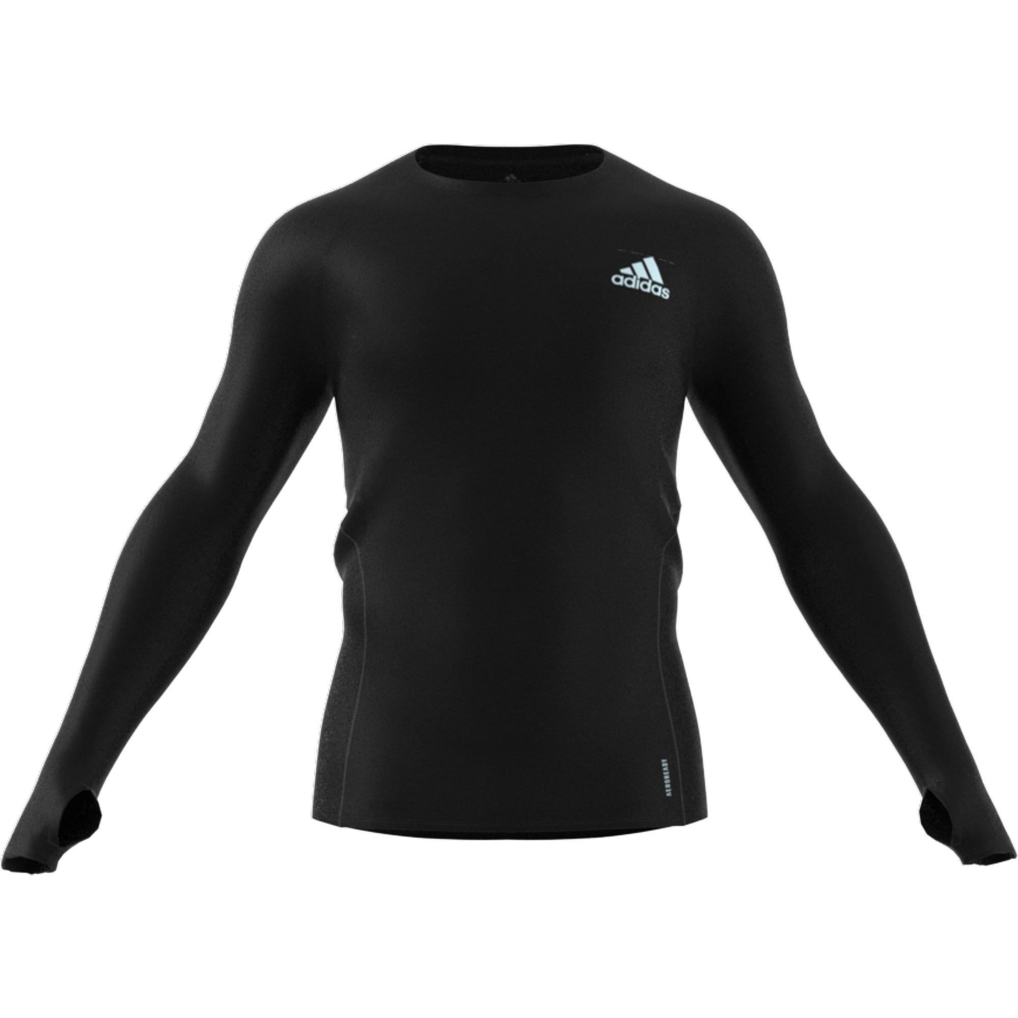 Runner Long Sleeve T-shirt, Black, A901_ONE, large image number 4