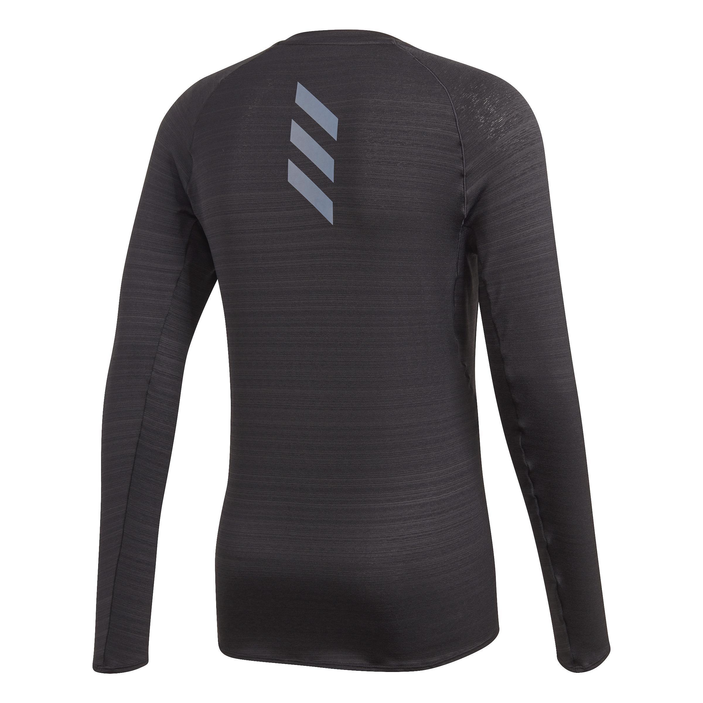 Runner Long Sleeve T-shirt, Black, A901_ONE, large image number 7