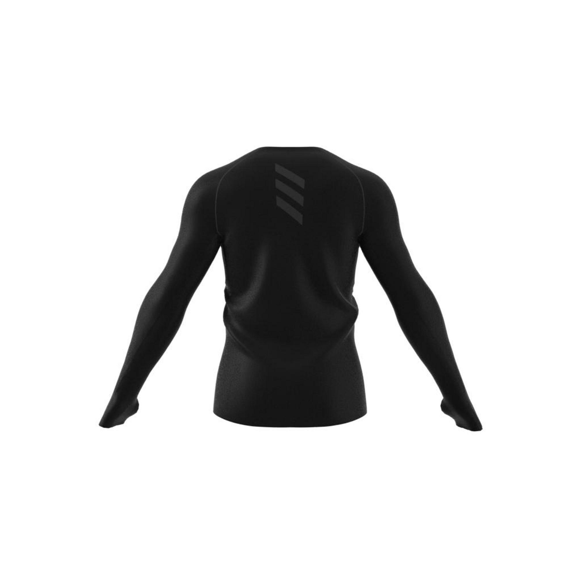 Runner Long Sleeve T-shirt, Black, A901_ONE, large image number 9