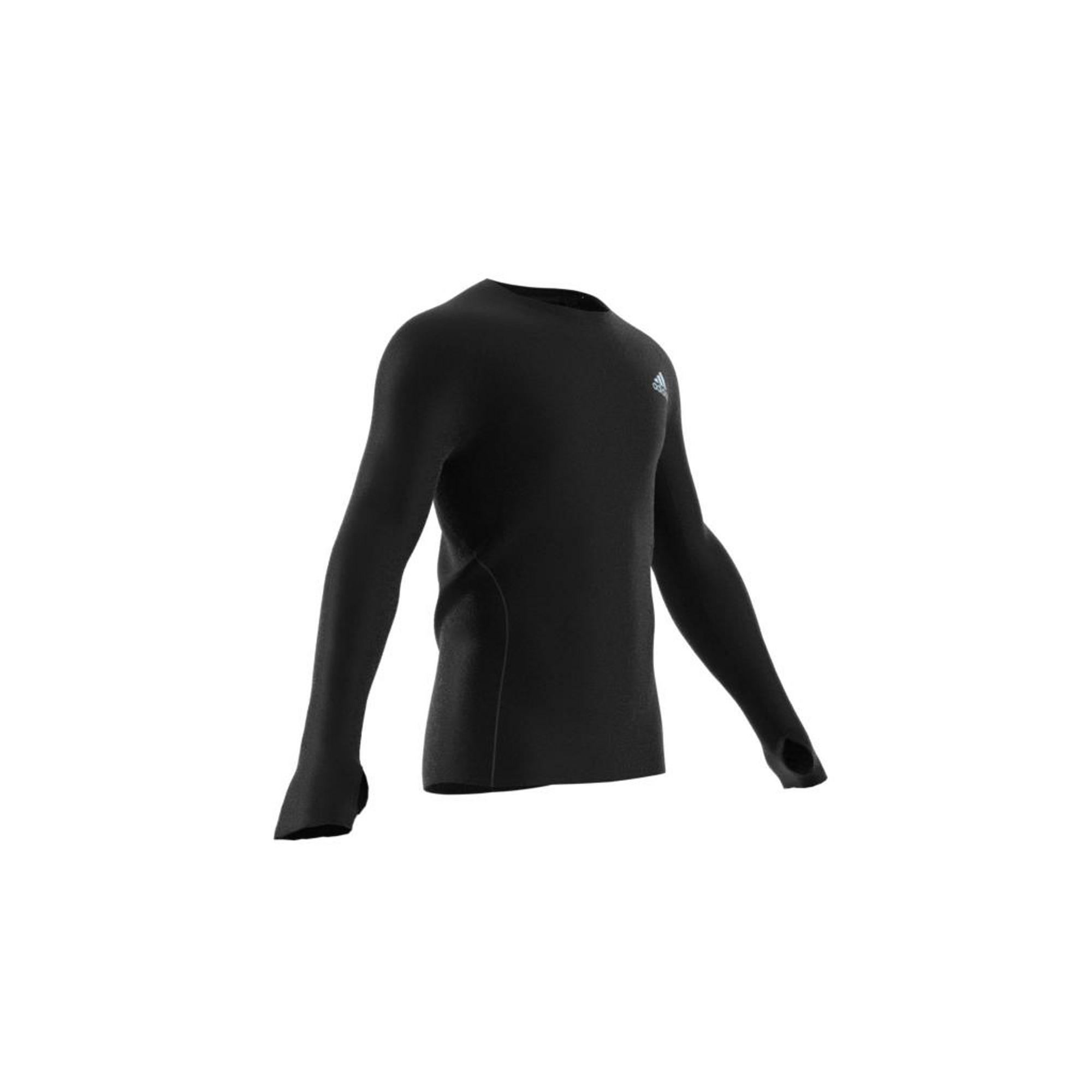 Runner Long Sleeve T-shirt, Black, A901_ONE, large image number 10