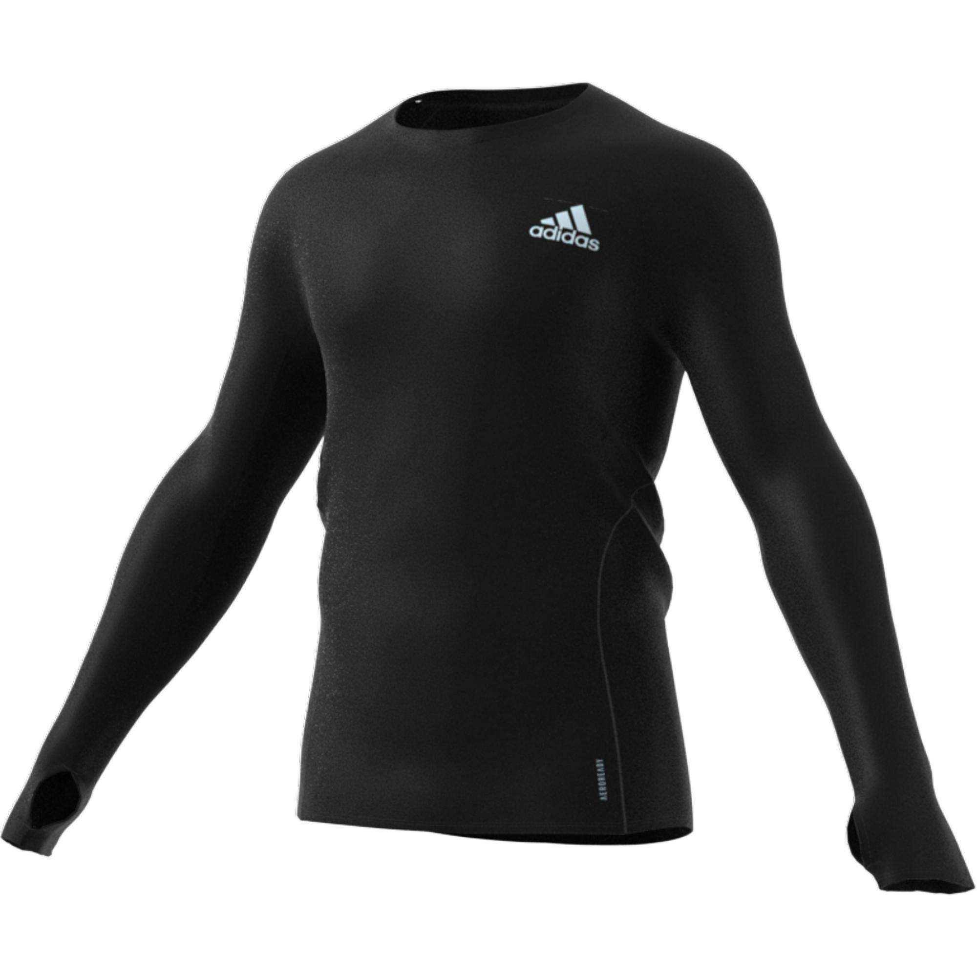 Runner Long Sleeve T-shirt, Black, A901_ONE, large image number 11