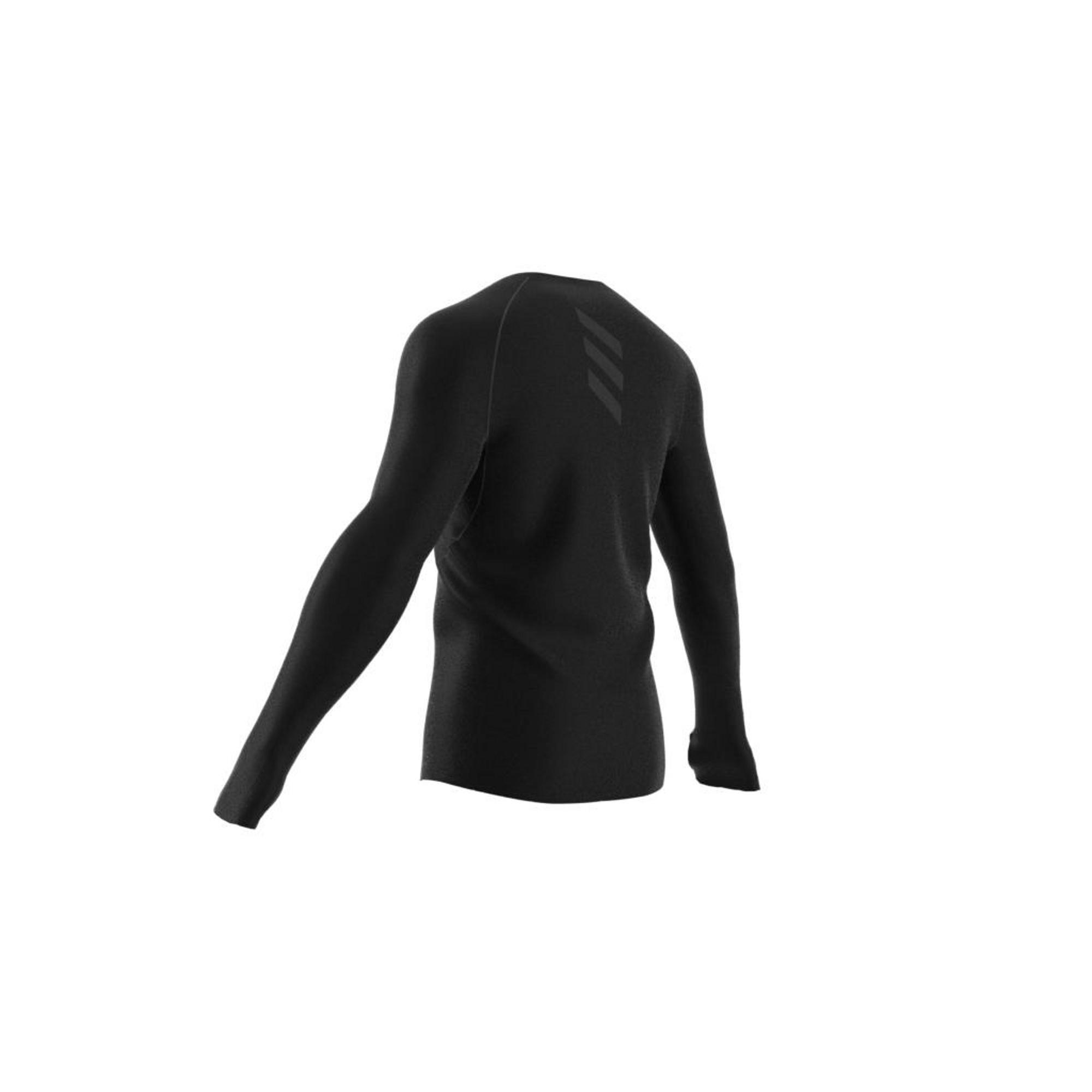 Runner Long Sleeve T-shirt, Black, A901_ONE, large image number 13