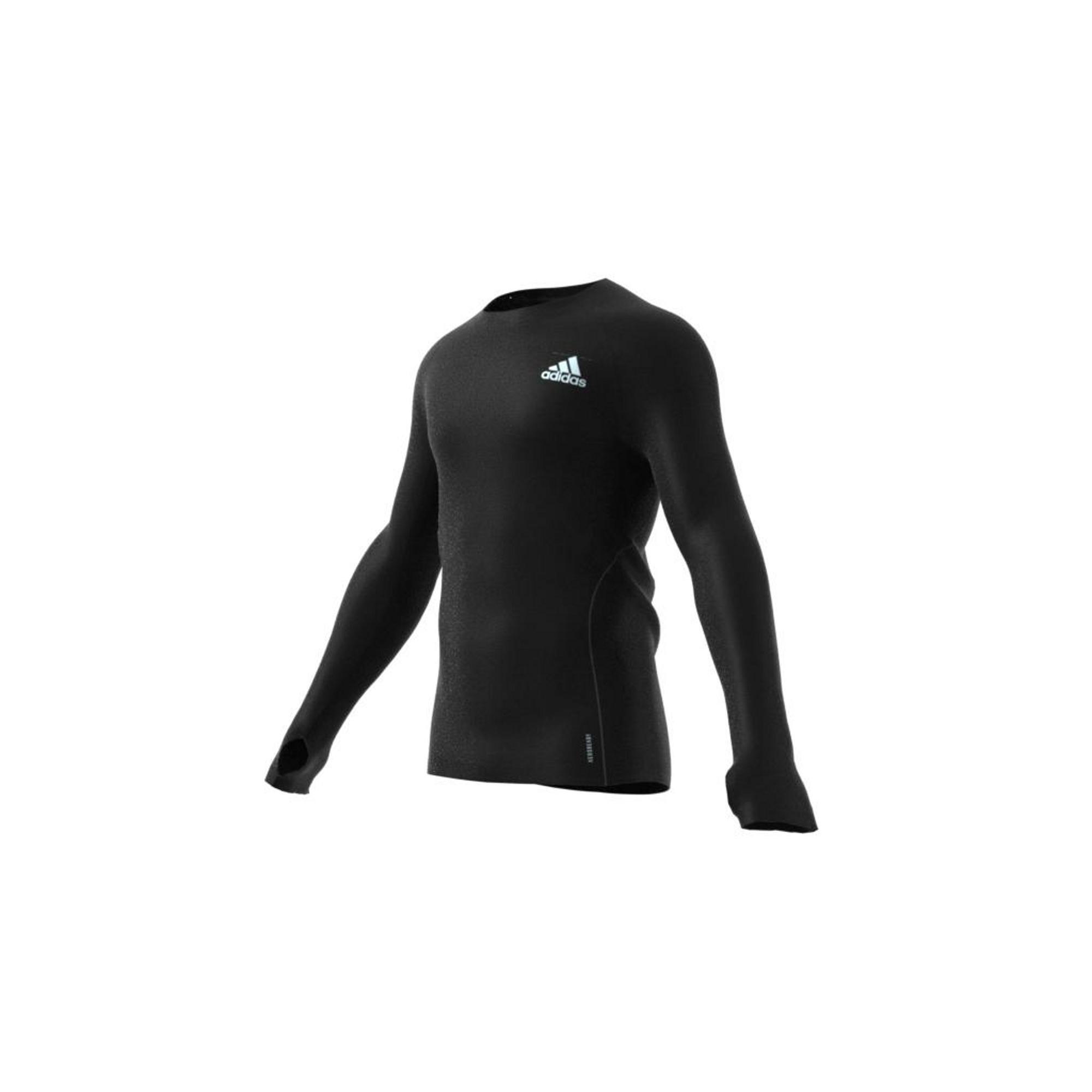 Runner Long Sleeve T-shirt, Black, A901_ONE, large image number 14