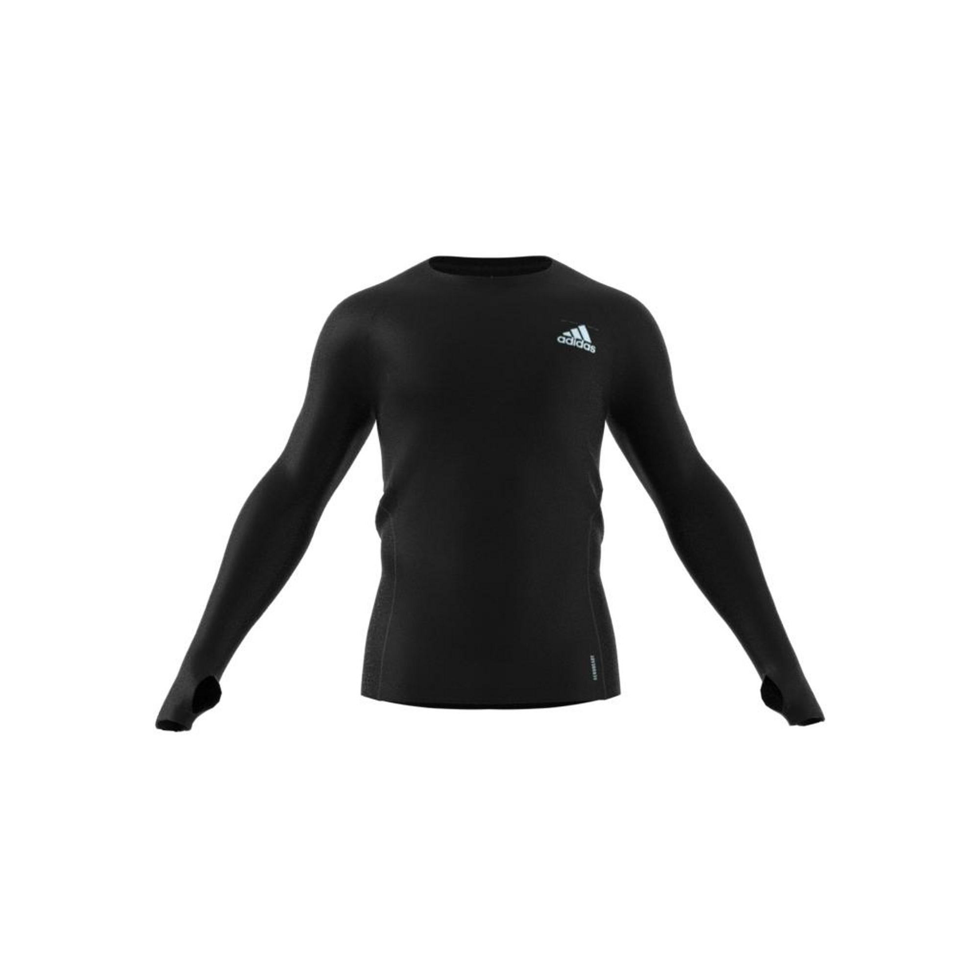 Runner Long Sleeve T-shirt, Black, A901_ONE, large image number 15