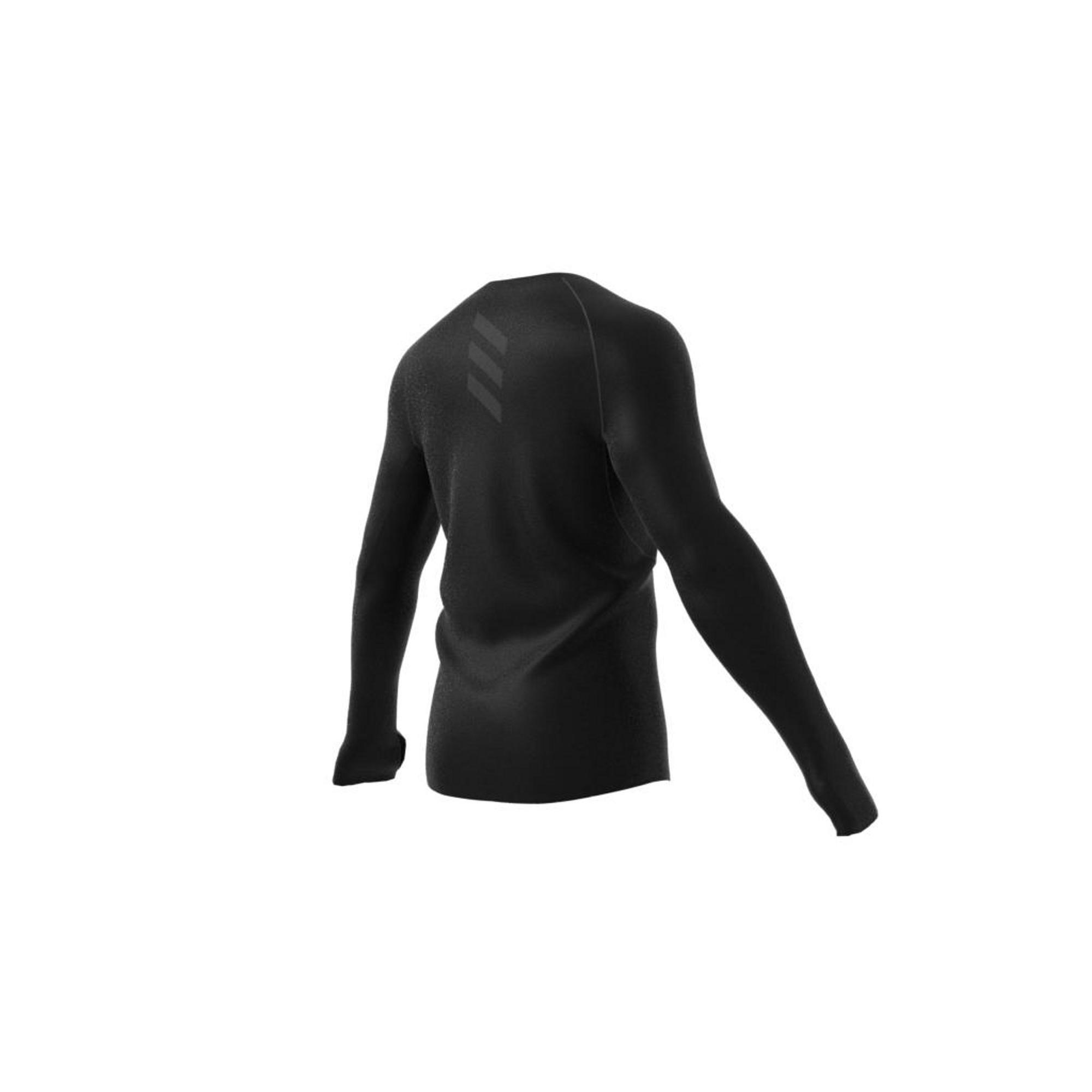 Runner Long Sleeve T-shirt, Black, A901_ONE, large image number 17