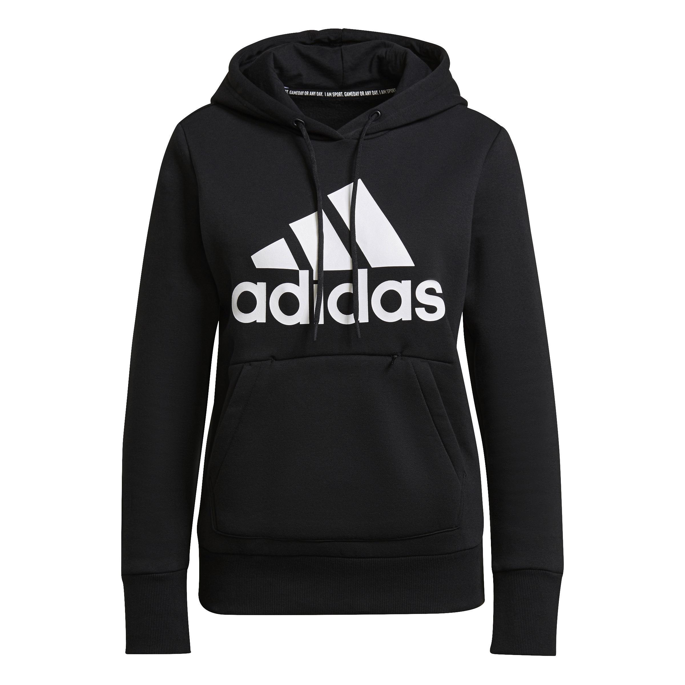 Badge Of Sport Hoodie Fleece Hoodie, Black, A901_ONE, large image number 2