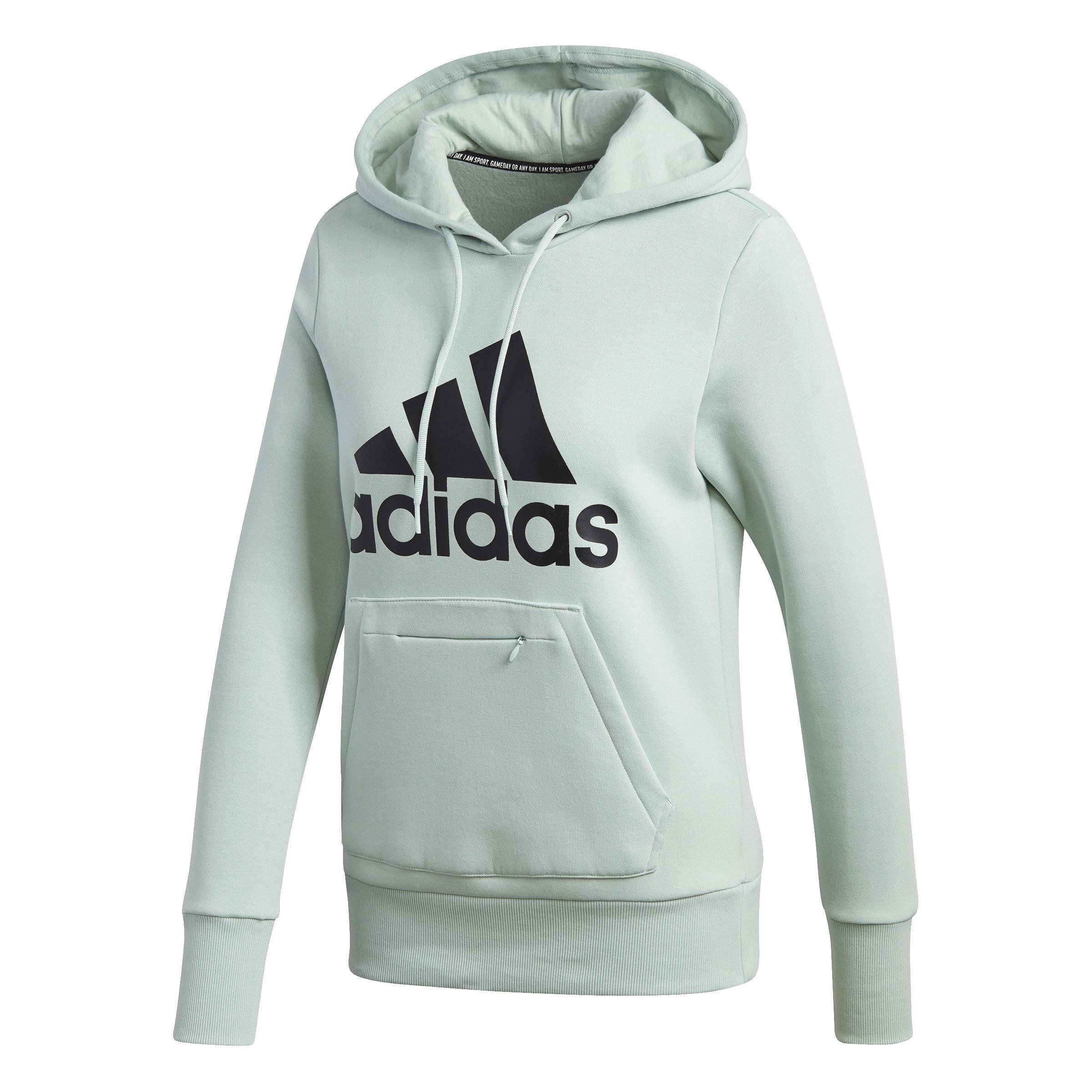 Badge Of Sport Hoodie Fleece Hoodie, Green, , large image number 2