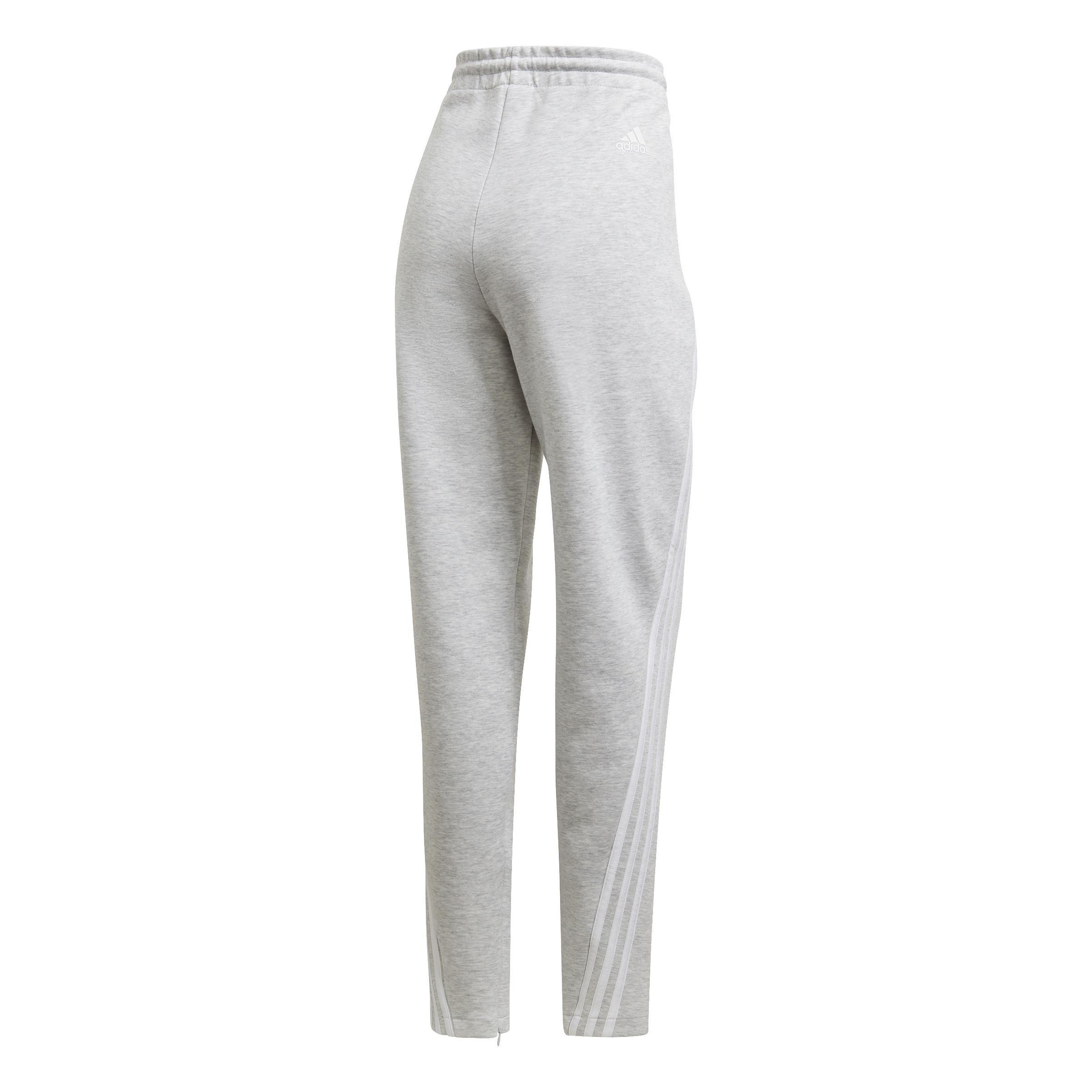 3-Stripes Doubleknit Zipper Tracksuit Bottoms, Grey, A901_ONE, large image number 2