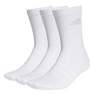 Unisex Cushioned Crew Socks, White, A901_ONE, thumbnail image number 0