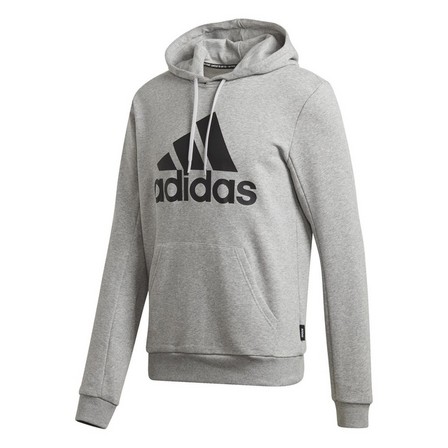 Men Badge Of Sport French Terry Hoodie, Grey, A901_ONE, large image number 3