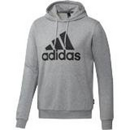Men Badge Of Sport French Terry Hoodie, Grey, A901_ONE, large image number 8