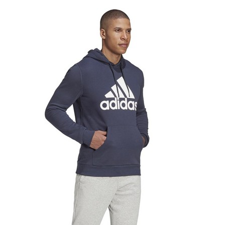Men Badge Of Sport French Terry Hoodie, Navy, A901_ONE, large image number 0