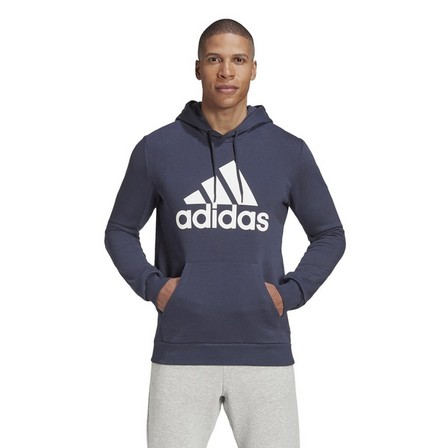 Men Badge Of Sport French Terry Hoodie, Navy, A901_ONE, large image number 1