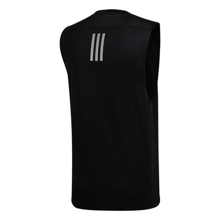 Men Own The Run Tank Top, Black, A901_ONE, large image number 2
