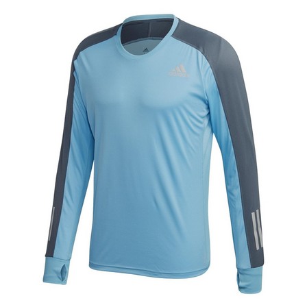Men Own The Run Long-Sleeve Top, Blue, A901_ONE, large image number 2