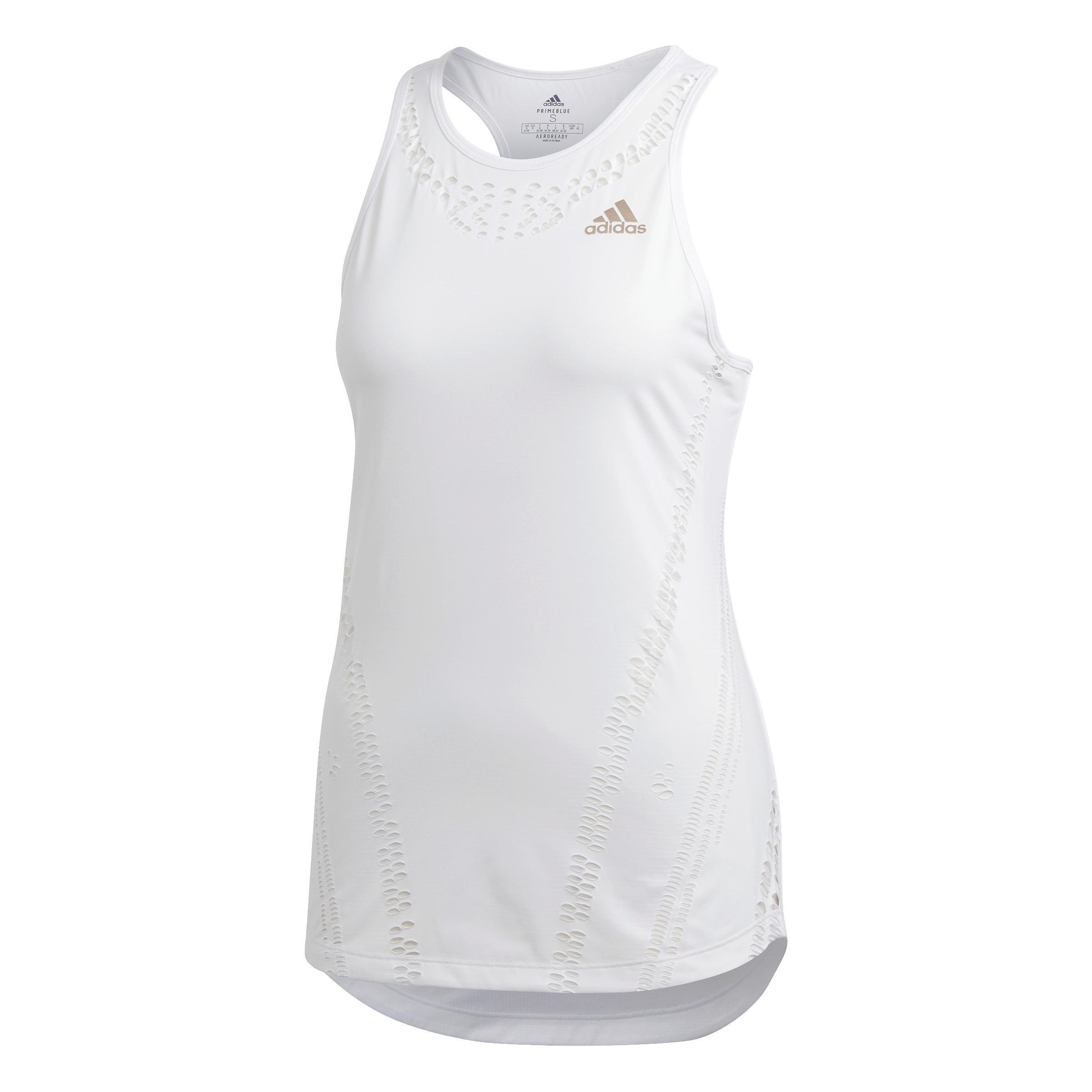 Women Primeblue Tank Top, White, A901_ONE, large image number 2