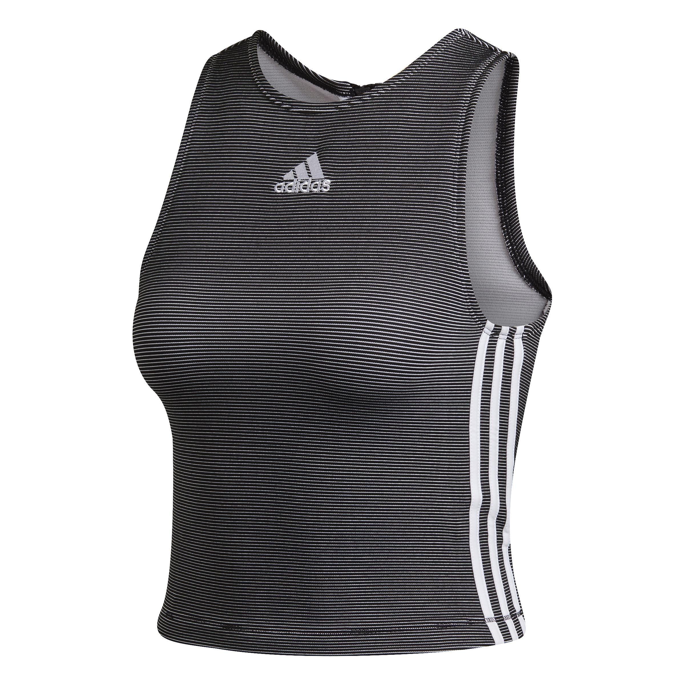 Womens black adidas tank sales top