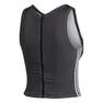 Women Zippable Ribbed Tank Top, Black, A901_ONE, thumbnail image number 1