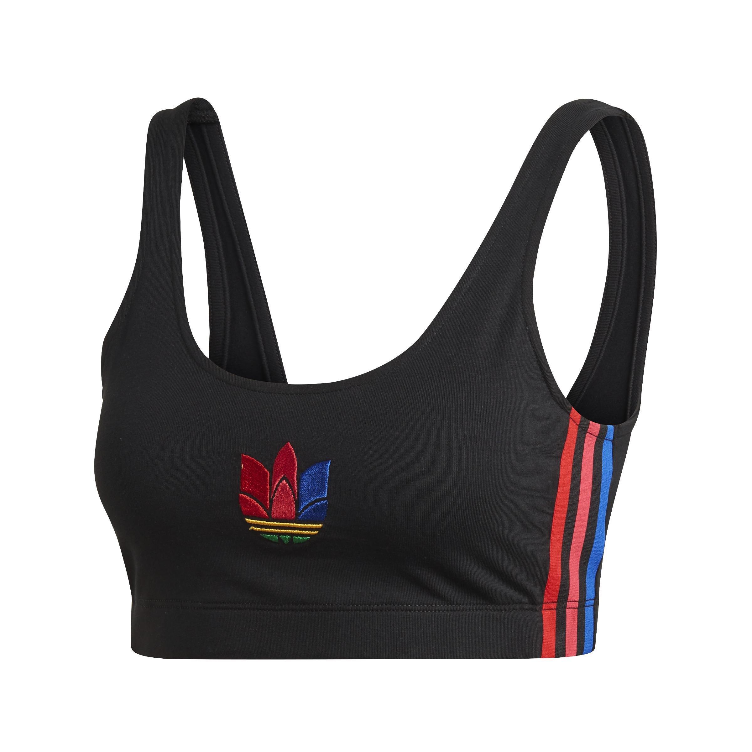 Adicolor 3D Trefoil Bra Top, Black, A901_ONE, large image number 1