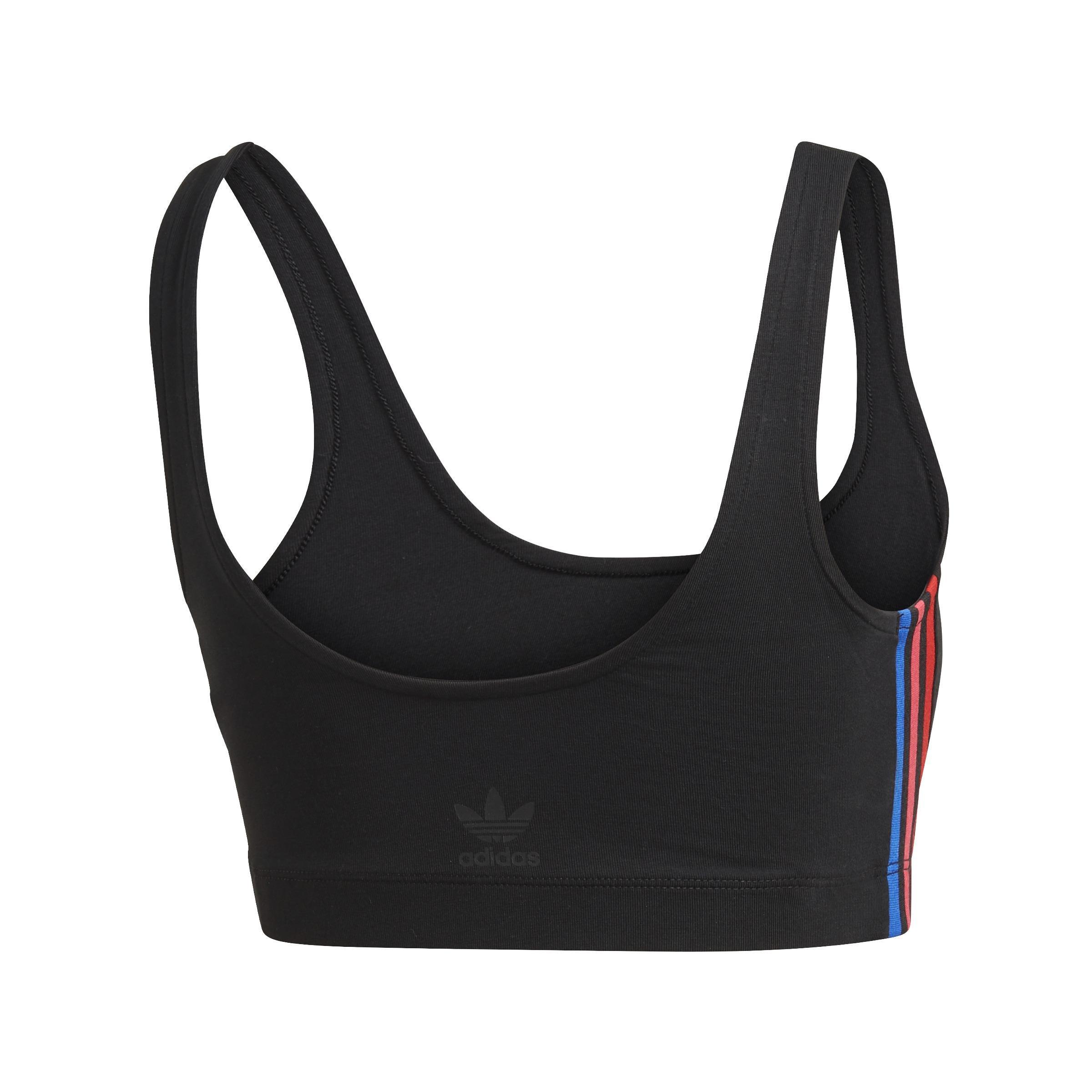 Adicolor 3D Trefoil Bra Top, Black, A901_ONE, large image number 2