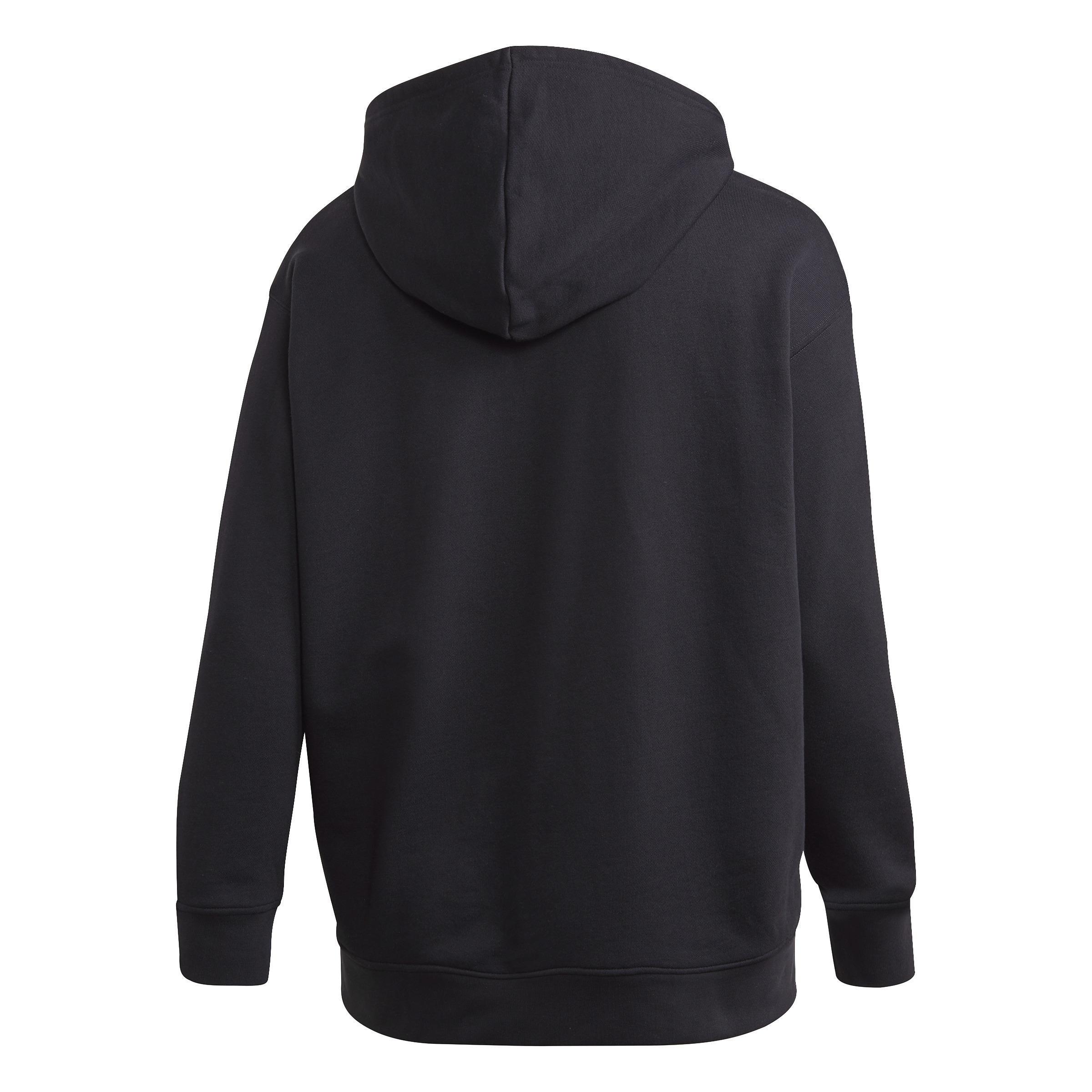 Trefoil Hoodie (Plus Size), Black, A901_ONE, large image number 4